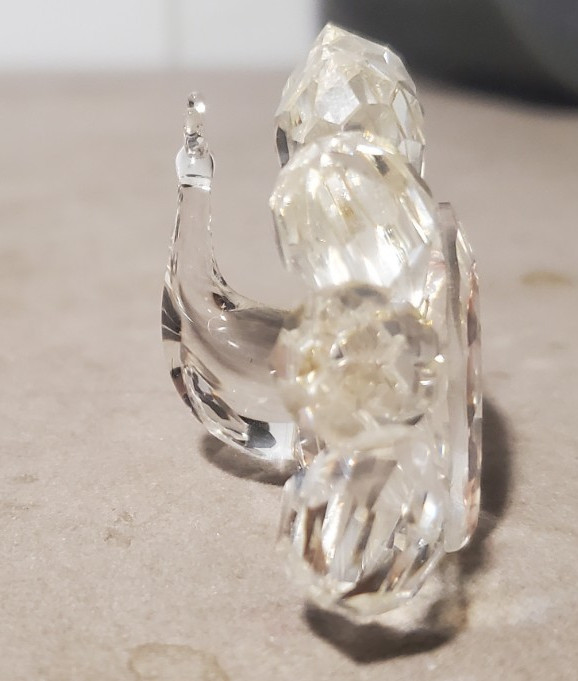 Swarovski crystal figurines lot Of 4 Animals Silver Crystal, All Older/w Boxes.
