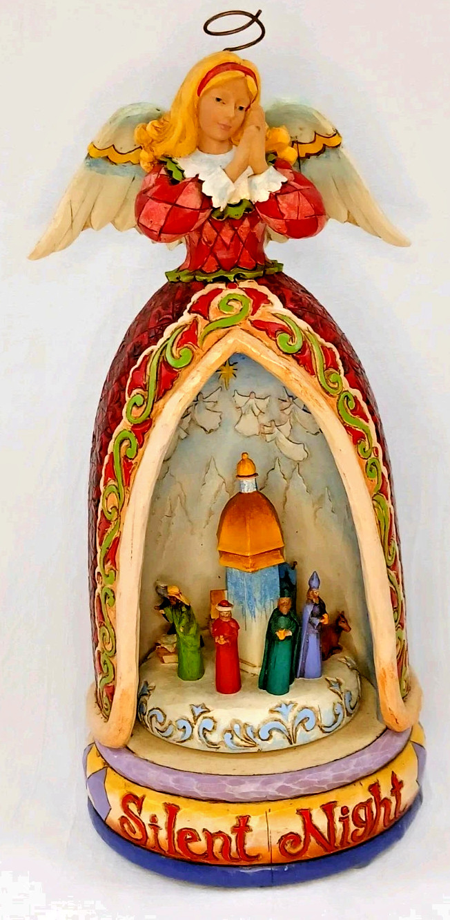Jim Shore Silent Night Angel Nativity Scene #4006648 Musical 2006