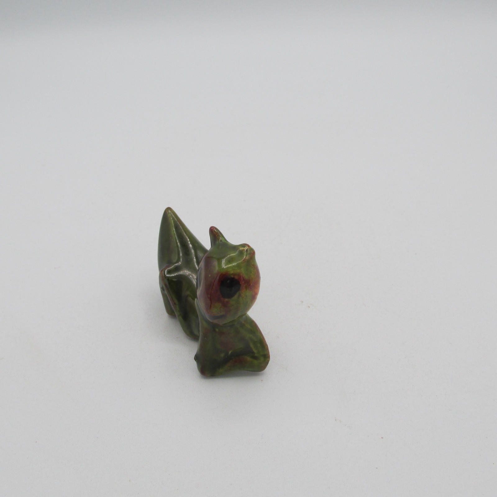 Mid Century Modern Ceramic Grasshopper Lucky Cricket Figurine Pair Kitschy