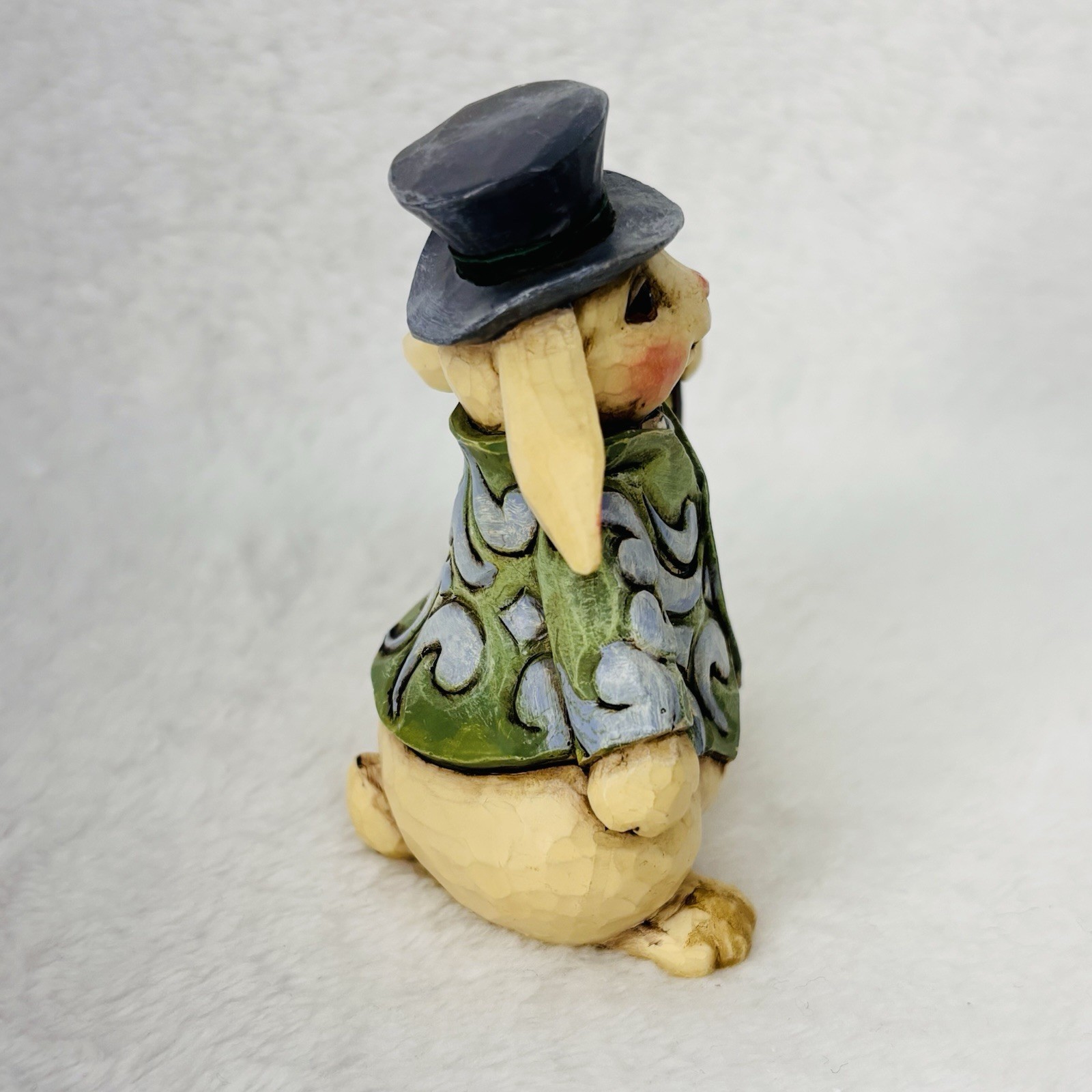 Heartwood Creek Jim Shore Bunny Rabbit With Hat And Cane 3” Figurine 4021448