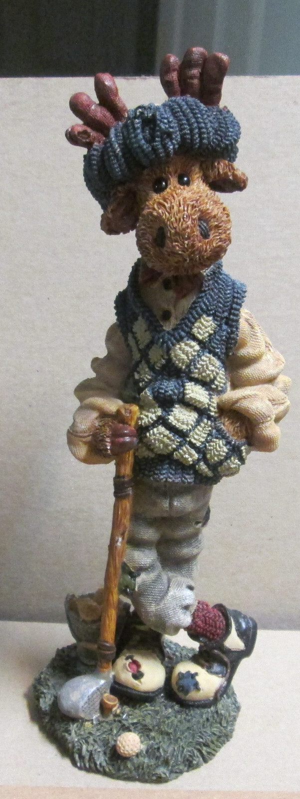 1997 Boyds Bears & Friends Folkstone Collection Ziggy Duffer #2838 Moose Golf
