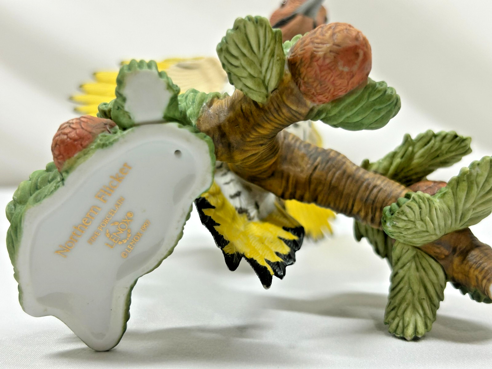 VTG Lenox Garden Birds Northern Flicker 1997 Porcelain Bird Figurine Mint Cond.