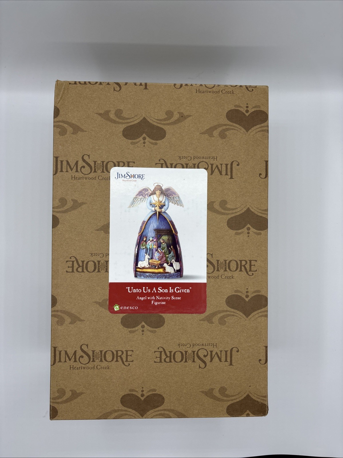 Jim Shore “Unto Us A Son Is Given” Angel Nativity Scene Figurine Enesco w/ Box