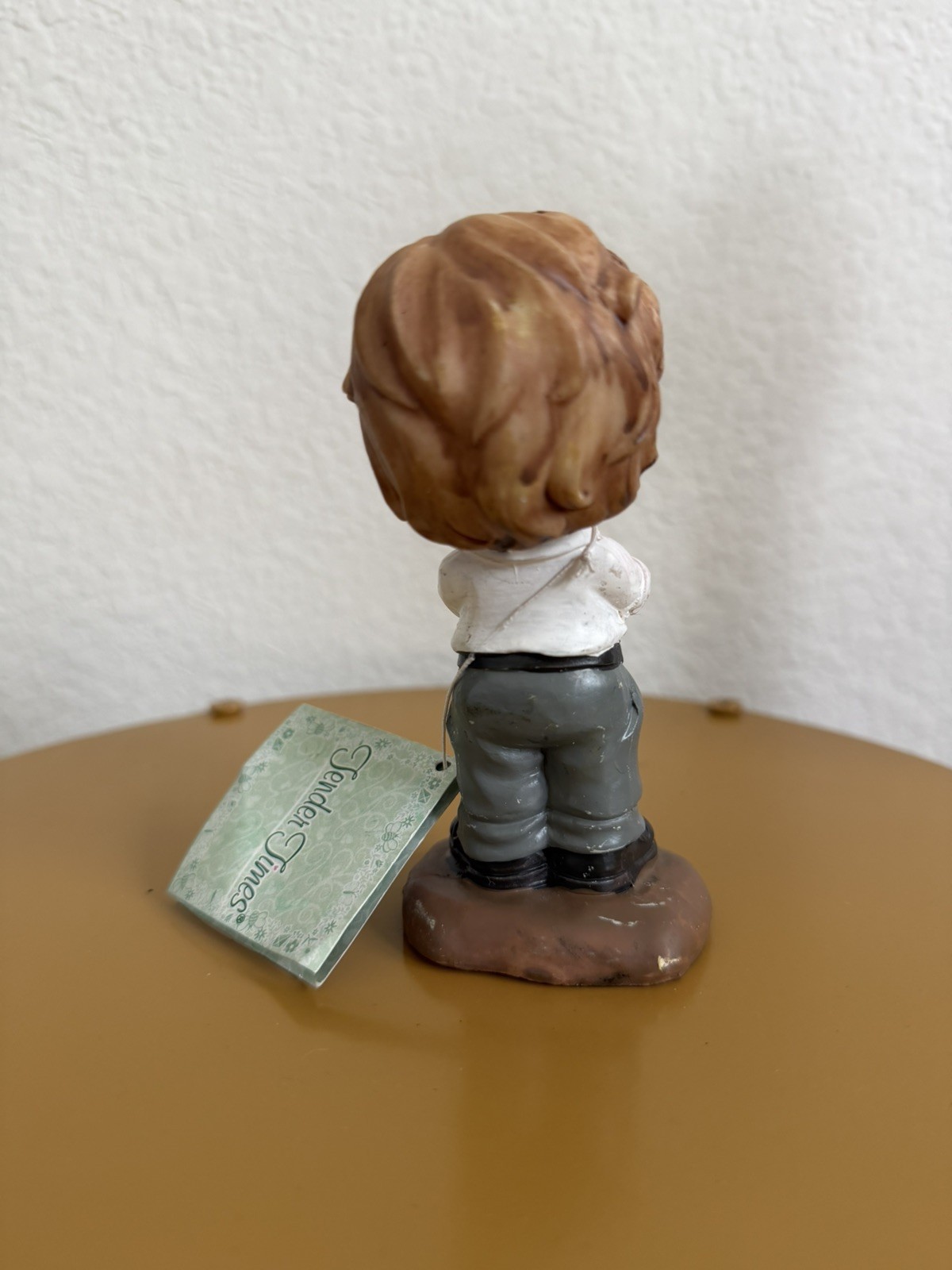 Vintage Tender Times Figurine Little Boy Praying 4 1/2”