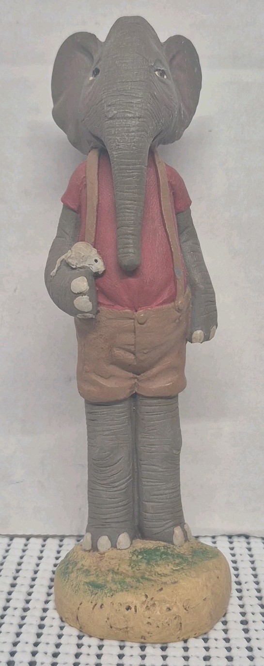 Vintage Jim Shore Great American Design Co #312 Of 10,000 Skinny Elephant/Mouse