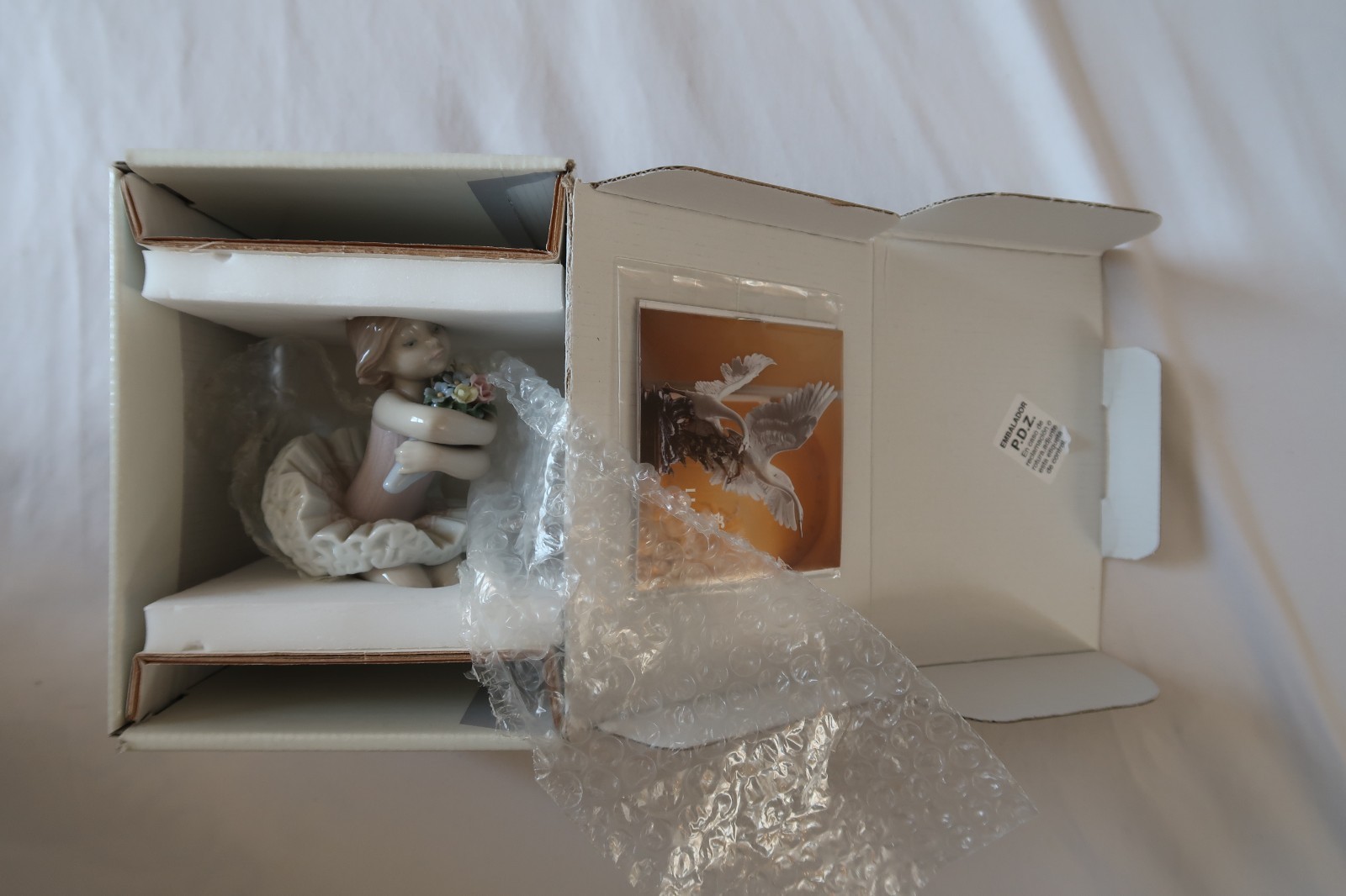 LLadro 06764 My Debut Sitting Ballerina With Flower Bouquet with Box