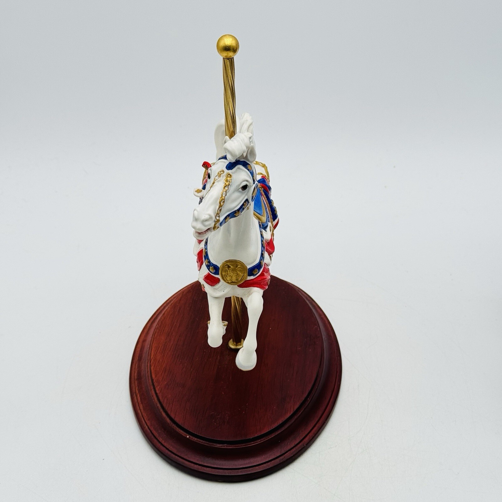 Franklin Mint American Glory Patriotic Carousel Horse Patriotic Independence Day