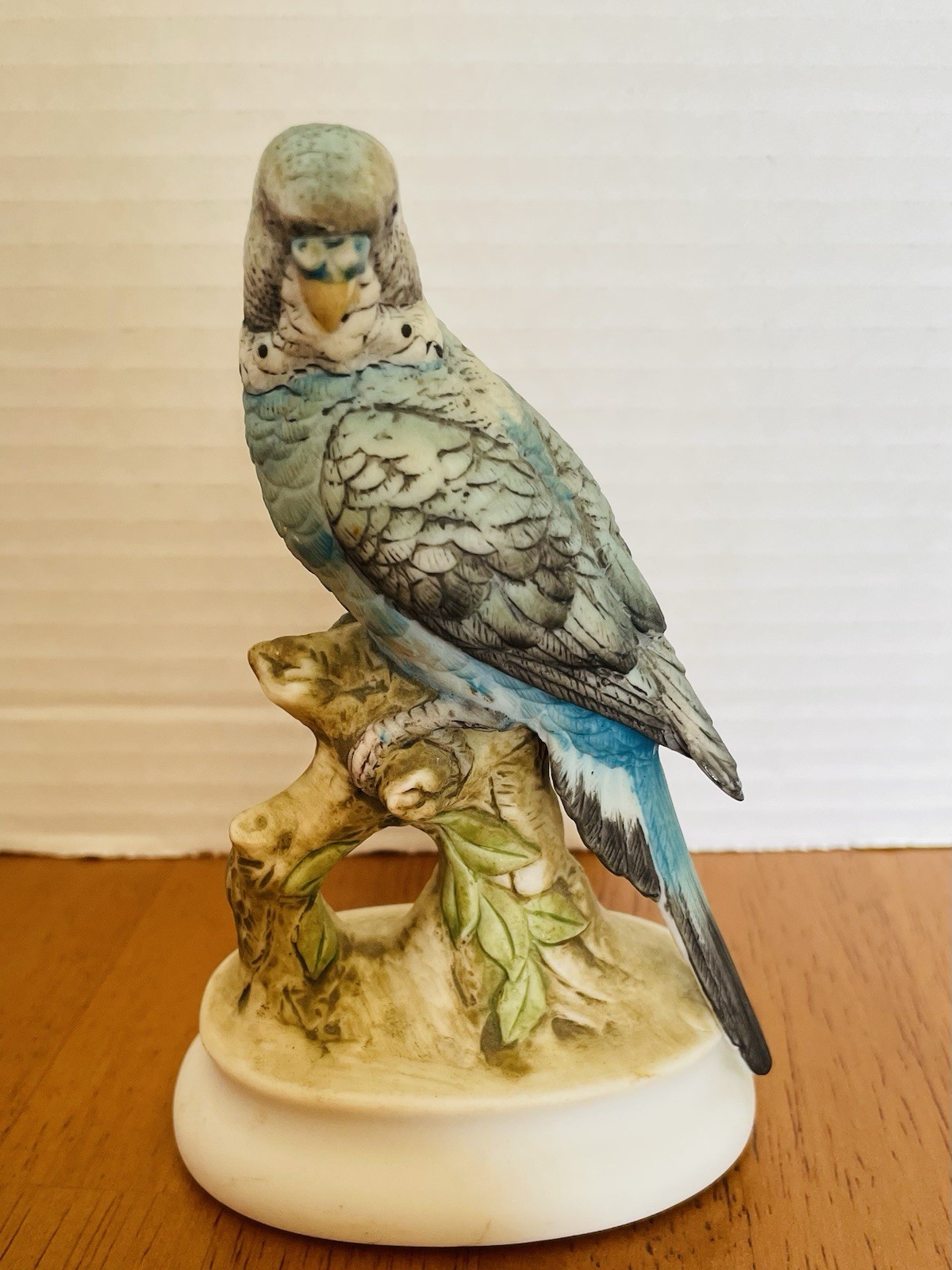 Lefton Hand Painted Bisque Parakeet #KW395 Japan 1968