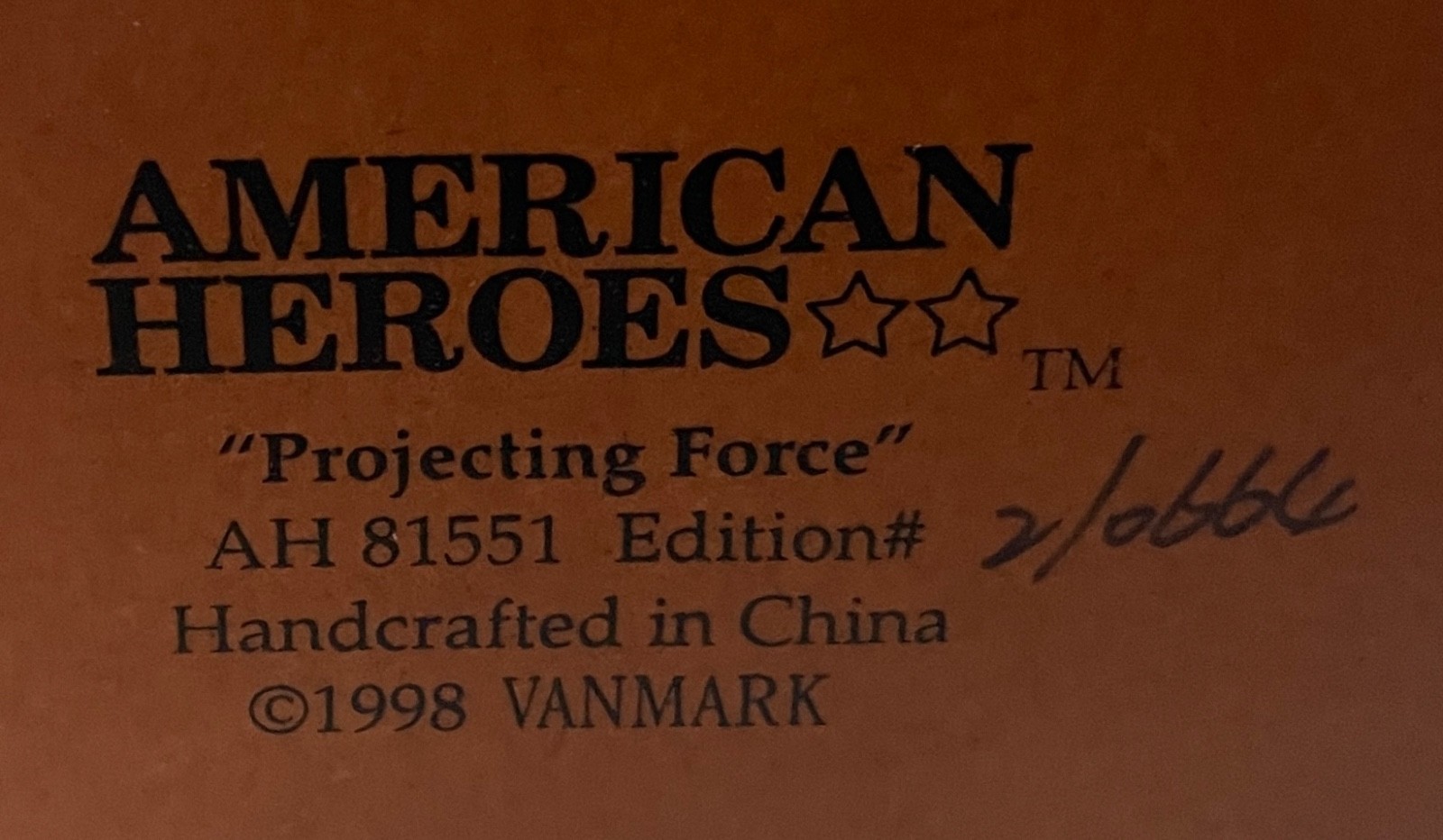 American Heroes “Projection Force” Soldier AH 81551 #2/0664 FREE SHIPPING! Wow!