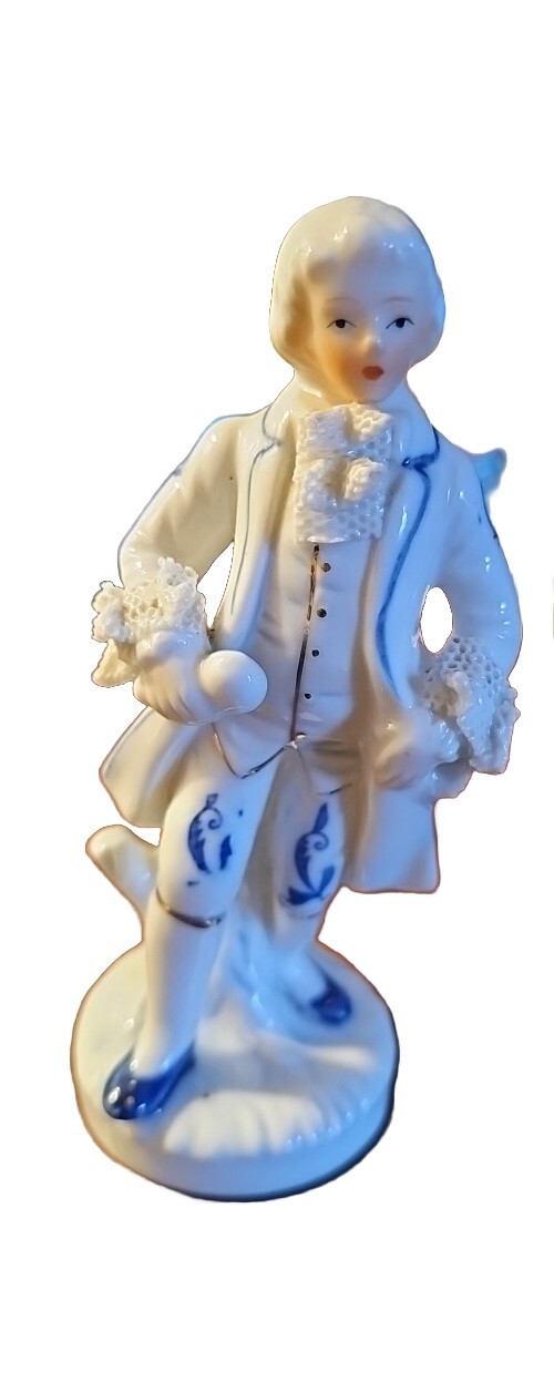 Vintage 1940’s CZECH Porcelain Male Victorian Figurine