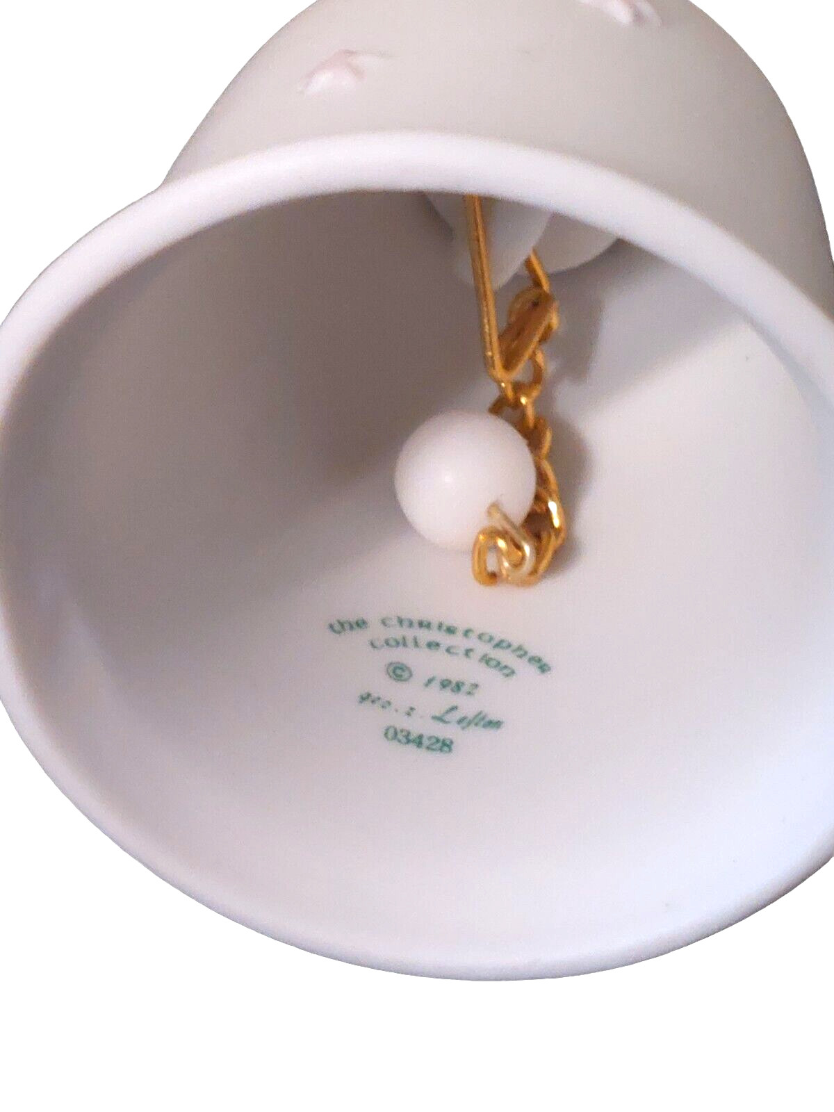 Vtg 1982 The Christopher Collection Praying Child Angel Bell 4″ Lefton #03428