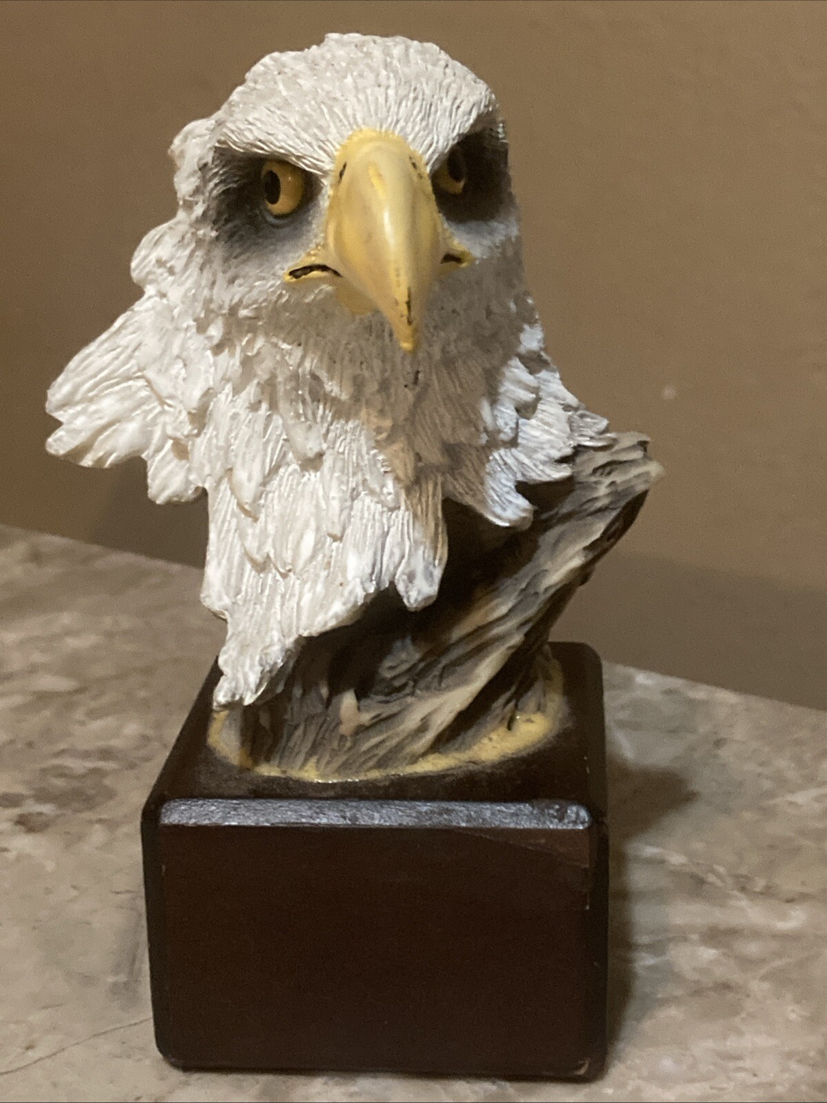 Bald Eagle Head Sculpture 5”1/2 In Tall
