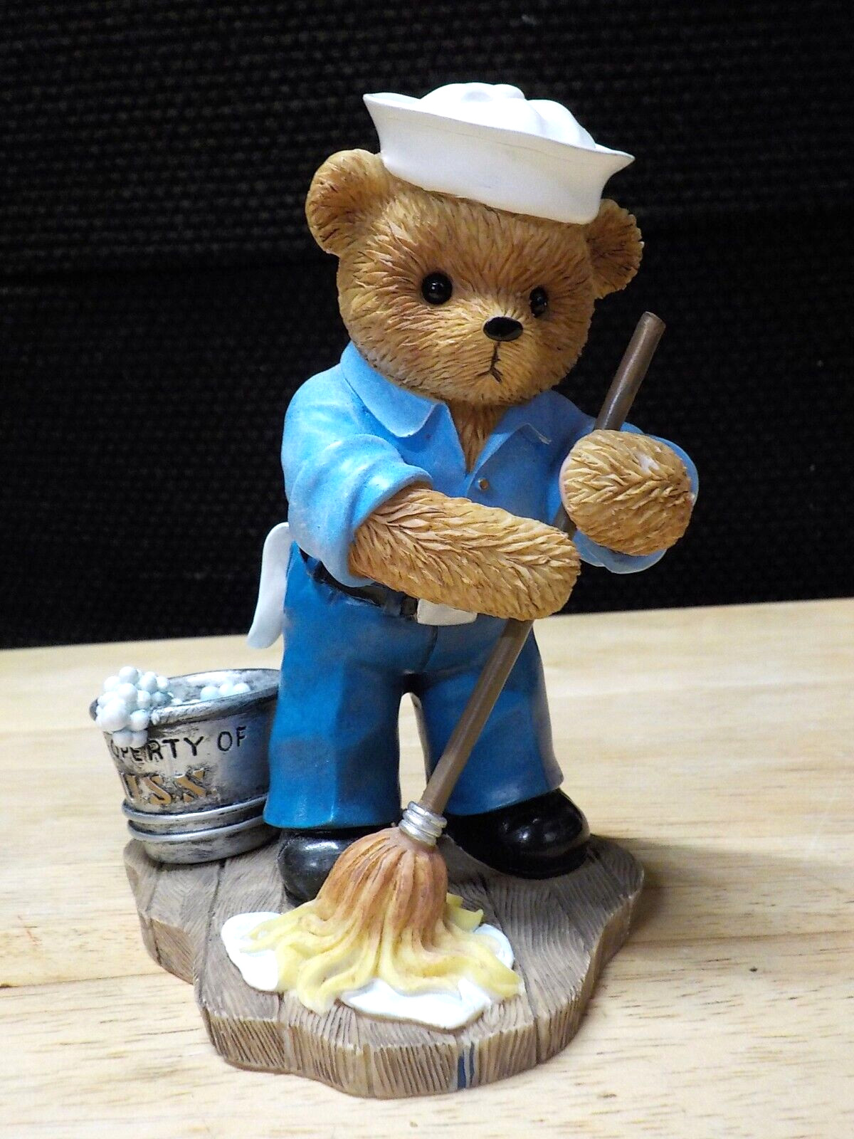 THE HAMILTON COLLECTION TEDDIES IN THE NAVY “SHIP SHAPE” FIGURINE EXCELLENT