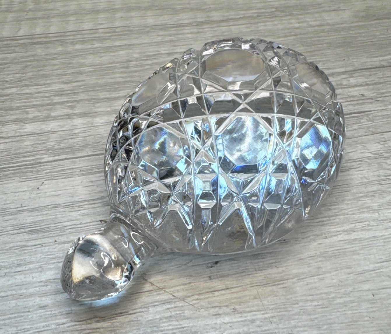 WATERFORD CLEAR CUT CRYSTAL TURTLE FIGURINE PAPERWEIGHT