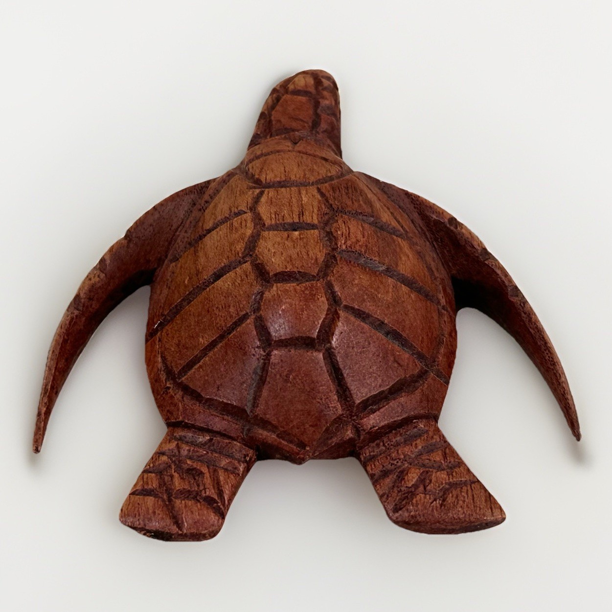 Wooden Hand Carved Sea Turtle Home Decor Sculpture Statue Figurine Tortoise