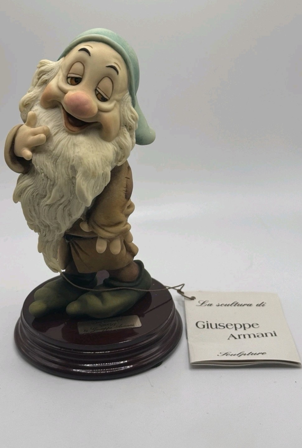 Florence Giuseppe Armani Disney Sleepy Figurine Snow White Italy NEW w/ Box