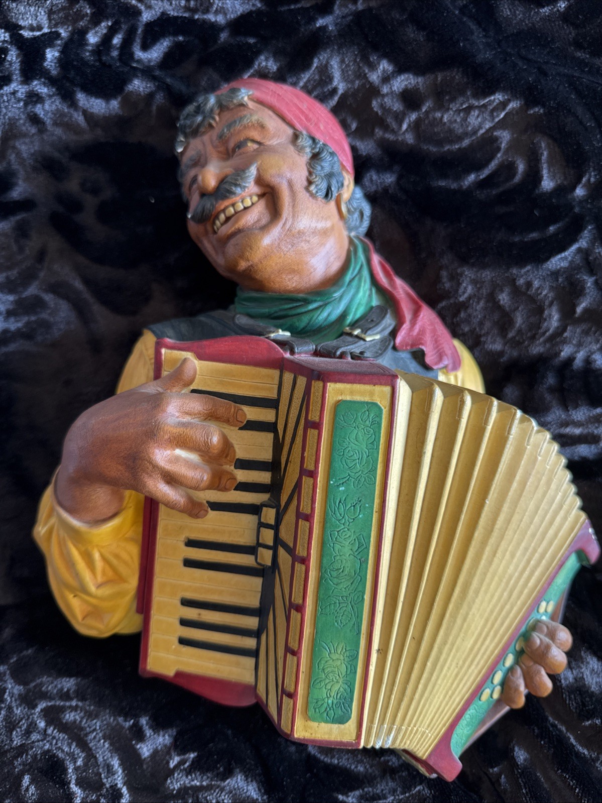 Bossons ROMANY GYPSY [England 1970] Vintage Large Wall Chalkware Composite