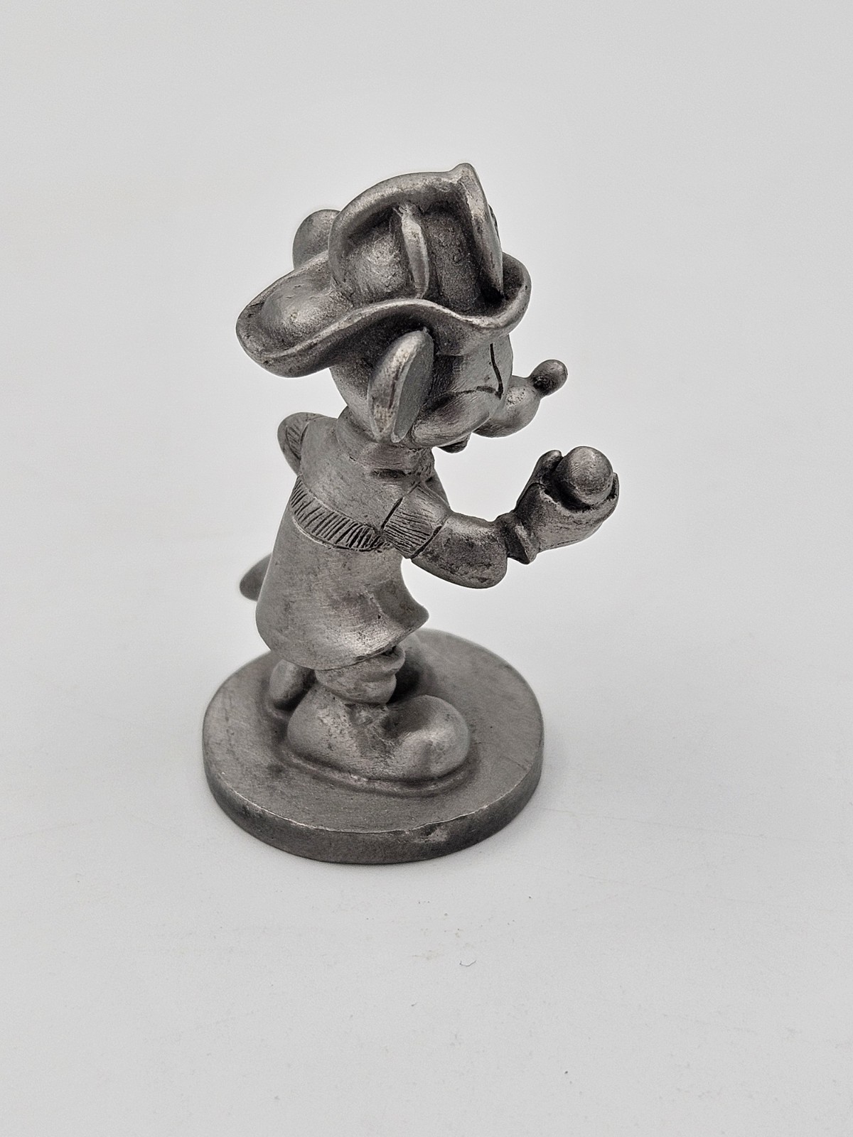 Walt Disney Productions Fine Pewter Mickey Mouse Fire Fighter Mini Figurine
