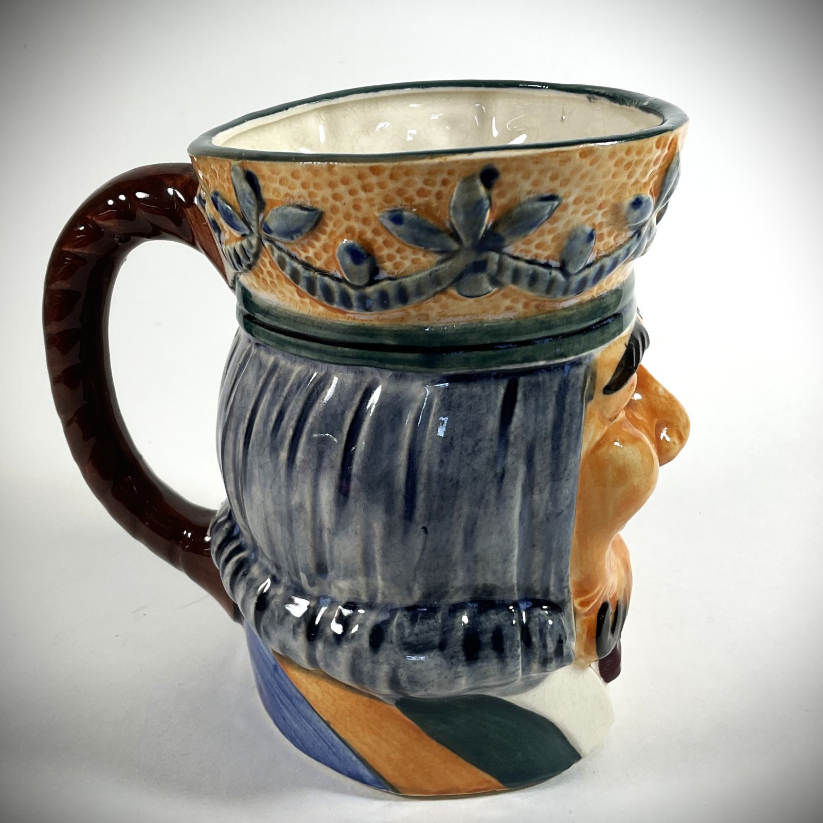 VTG Toby Mug “King of Clubs” Hand-Painted Occupied Japan 4.9″ Tall #1 READ