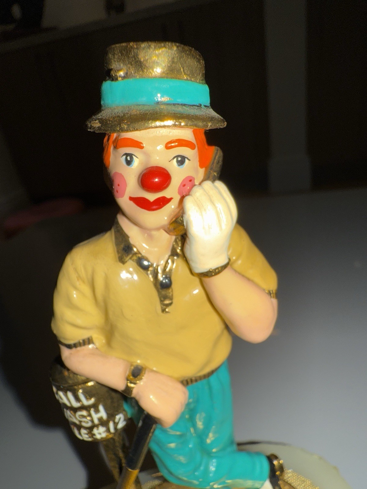Ron Lee Sculpture: “The Golfer” L-447 Signed Ron’94 NOT NUMBERED – 24kt Gold