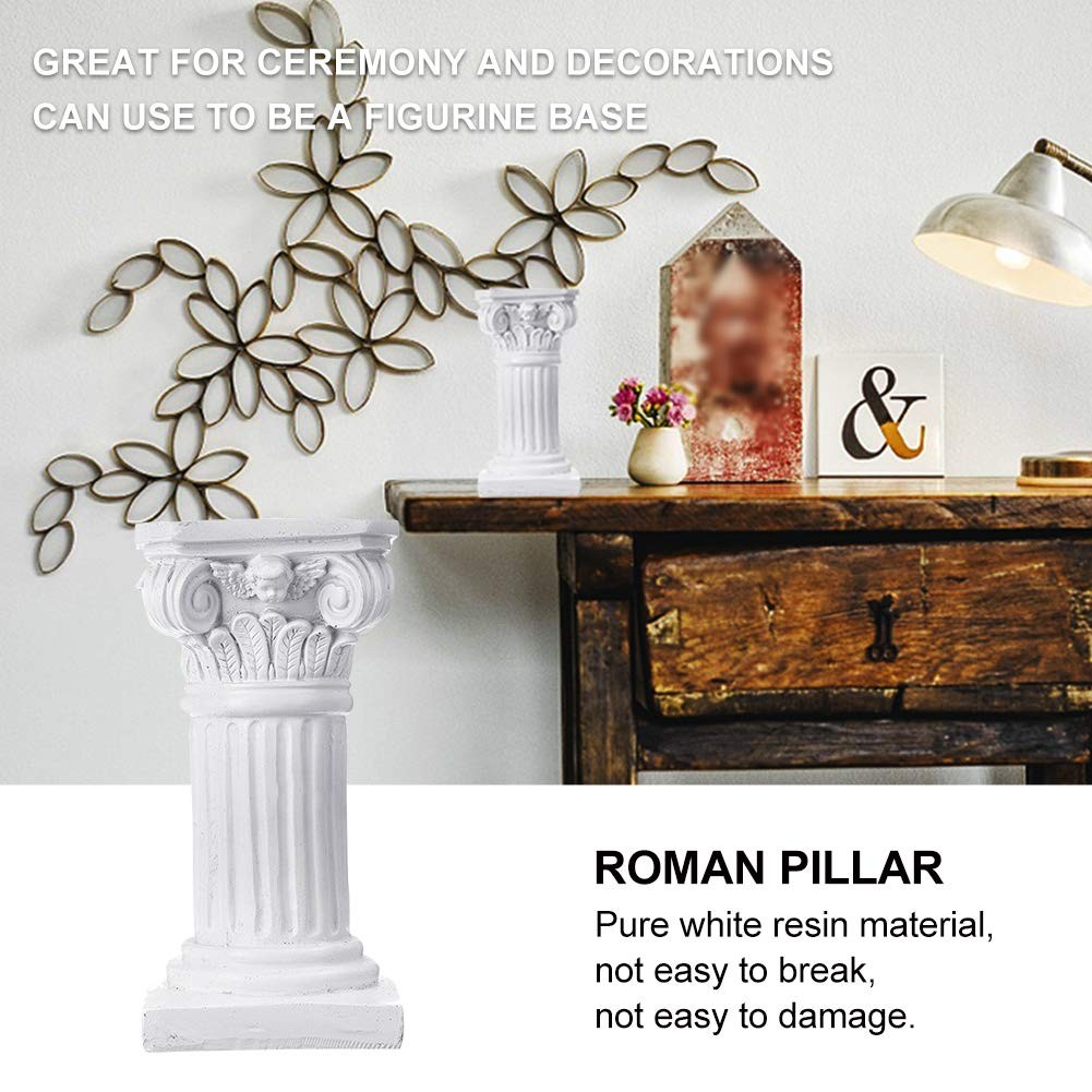 Roman Pillar, Greek Column Resin Statue, Centerpiece Pedestal Stand Figurine …
