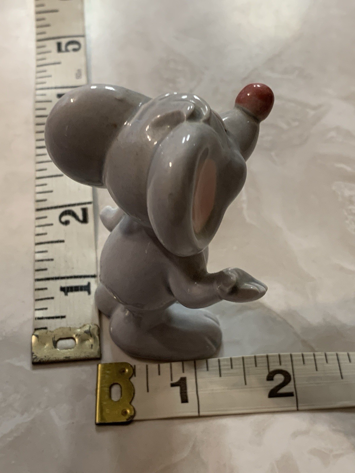 Vintage Papel mouse porcelain cartoon collectible figurine grey California Japan