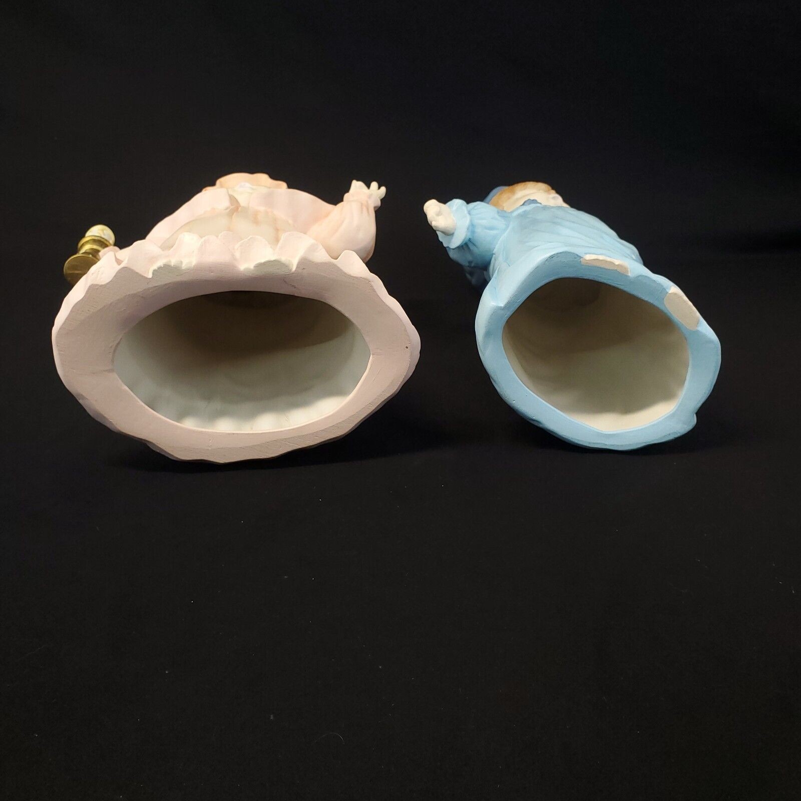 16” Porcelain Children Figurine in Nightgown with Candle – Collectible Decor