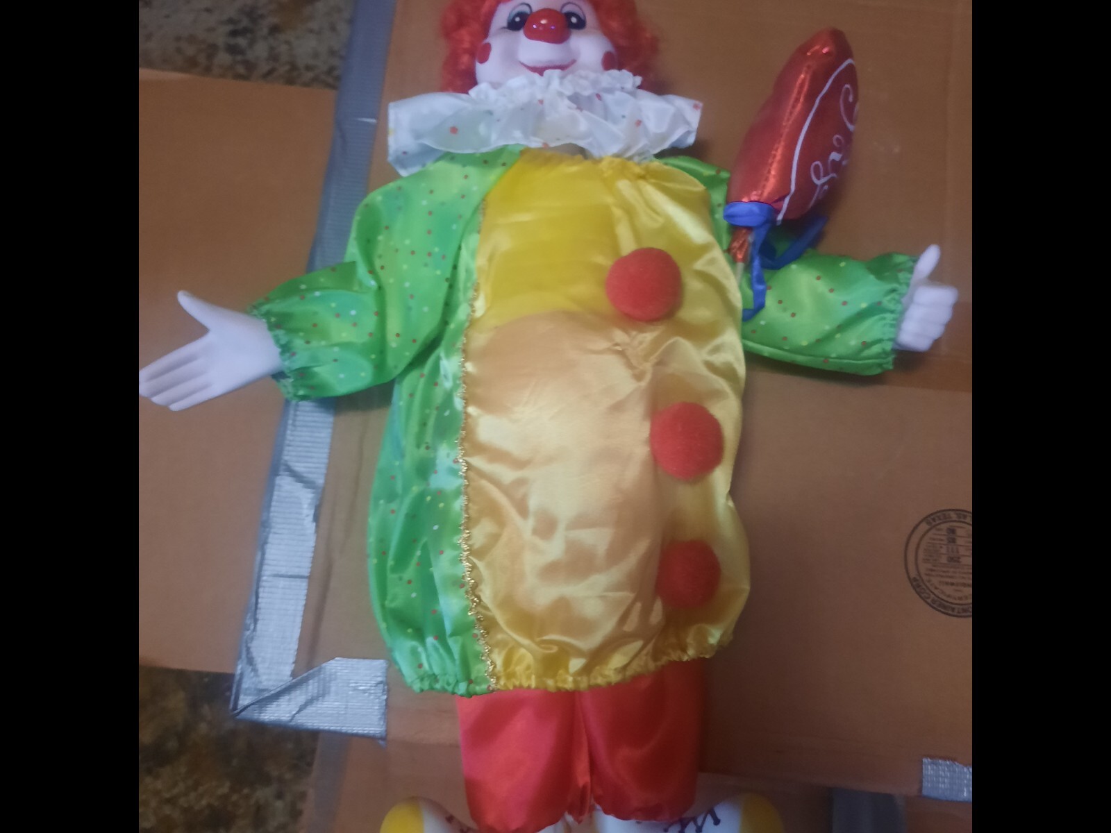 The Heritage Mint LTD “Happiness and Love” Collector 16″ Porcelain Clown 1989 3X