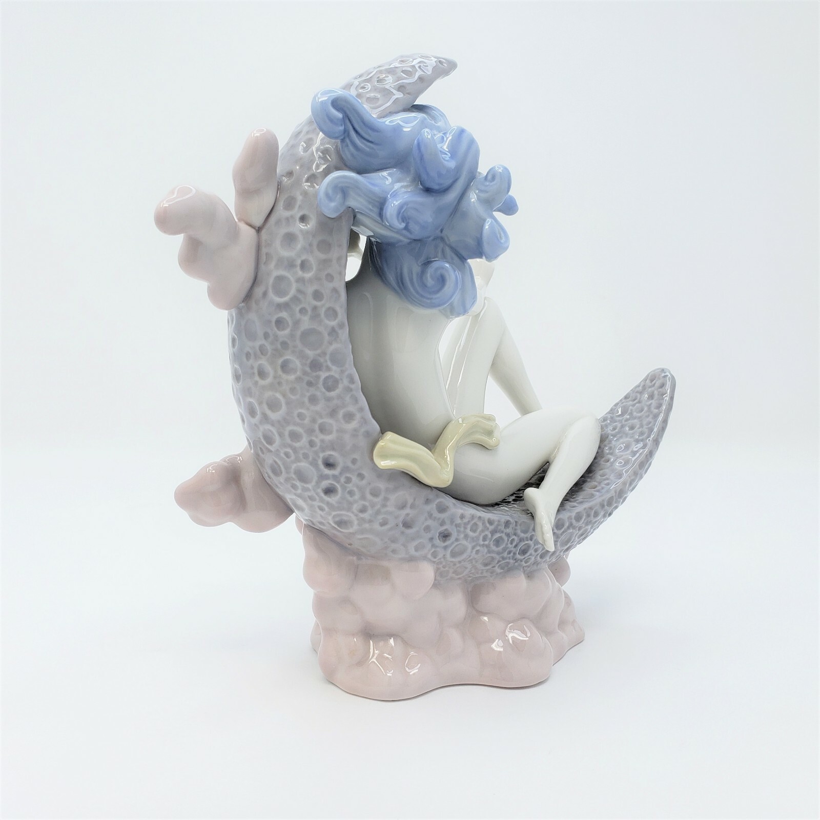 Lladro Moon Glow Girl Lady Woman Sitting on Moon 1436 Retired