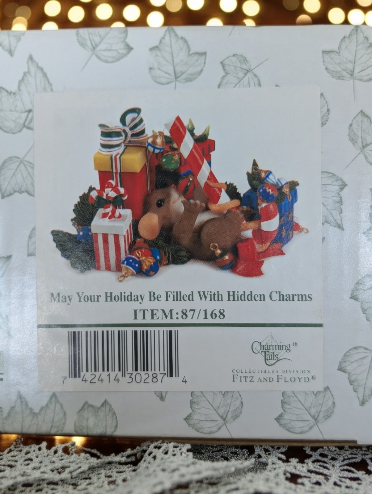*RARE* Charming Tails May Your Holiday Be Filled W/Hidden Charms 87/168 + 2 Mini