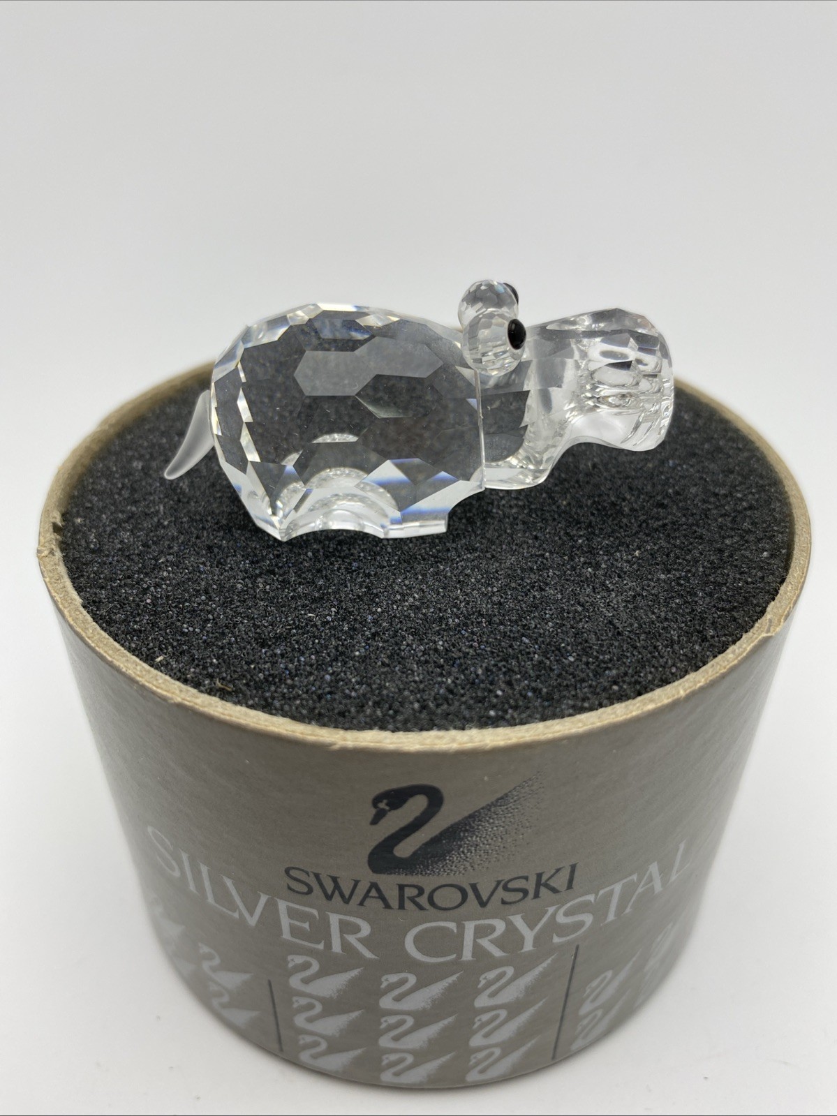 Swarovski Small HIPPO Hippopotamus Crystal Figurine 7626NR055 With Original Box