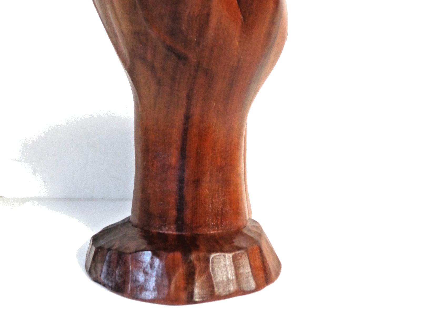 Vintage Hand Carved Wood Sculpture Child Held in Gods Hands Balinese or Similar