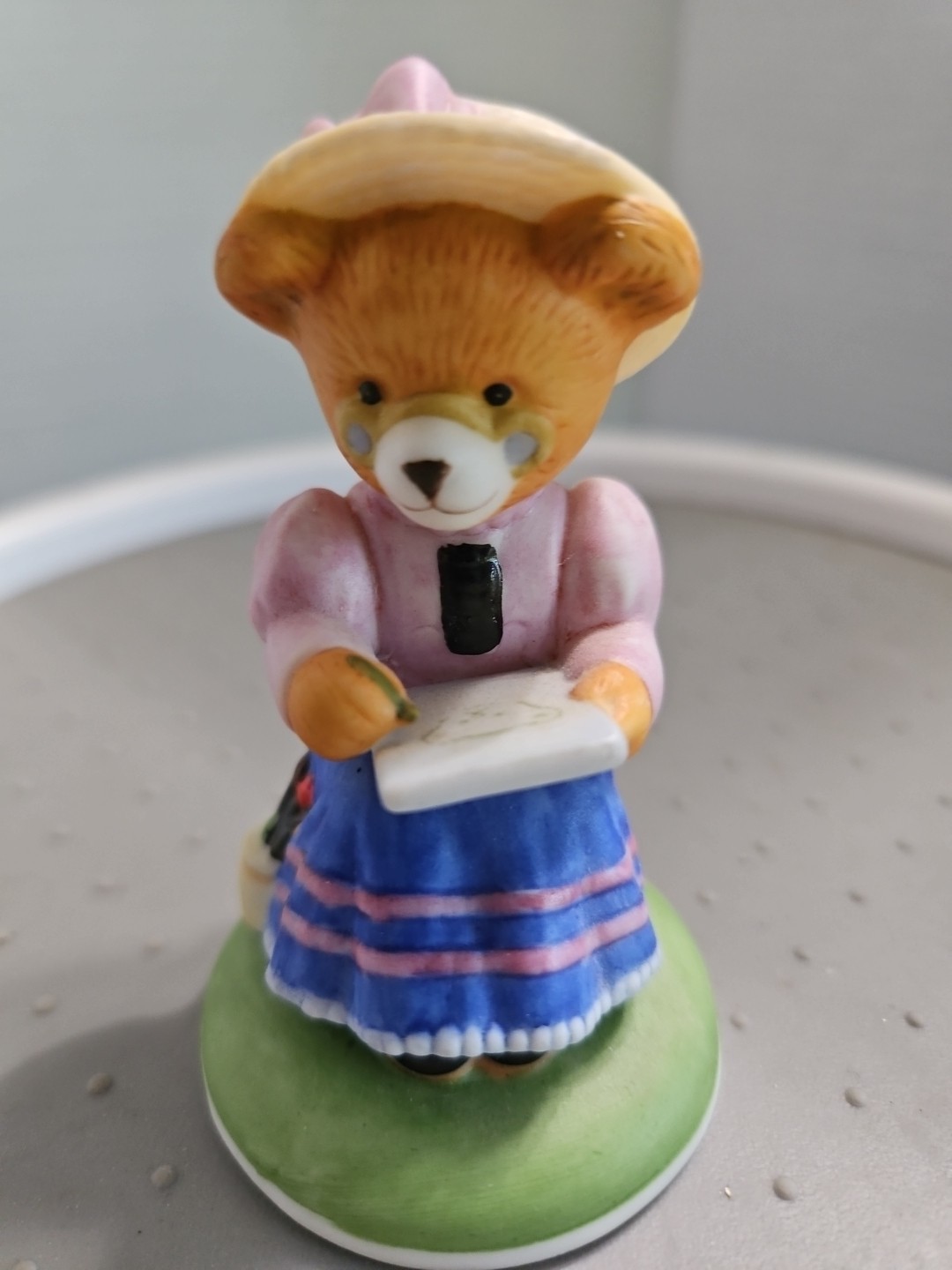 Phoebe Woollington Hotel Teddington Bear Figurine, Franklin Mint, Fine Porcelain