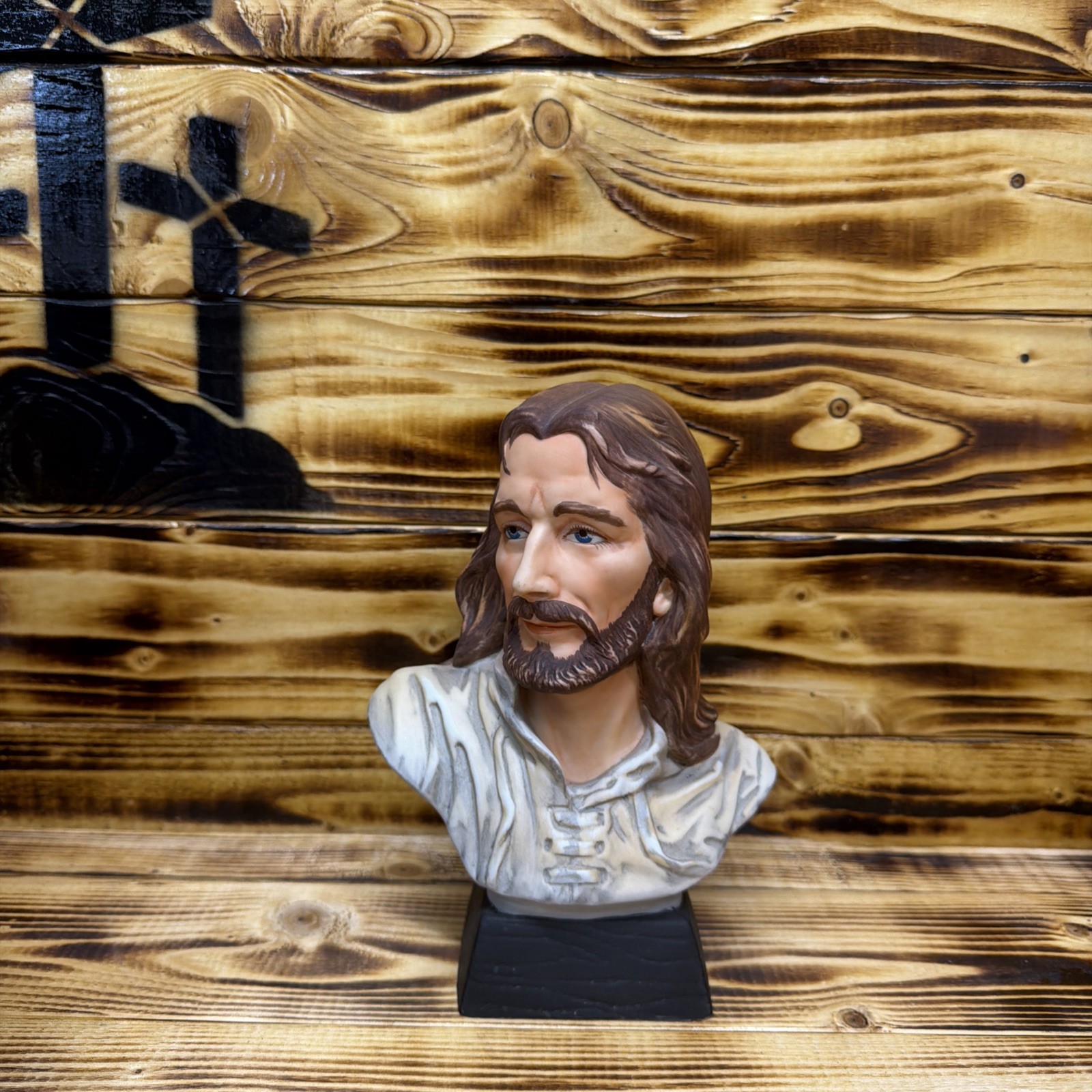 Home Interiors Homco Masterpiece Figurine 1983 Easter Jesus Bust Religious