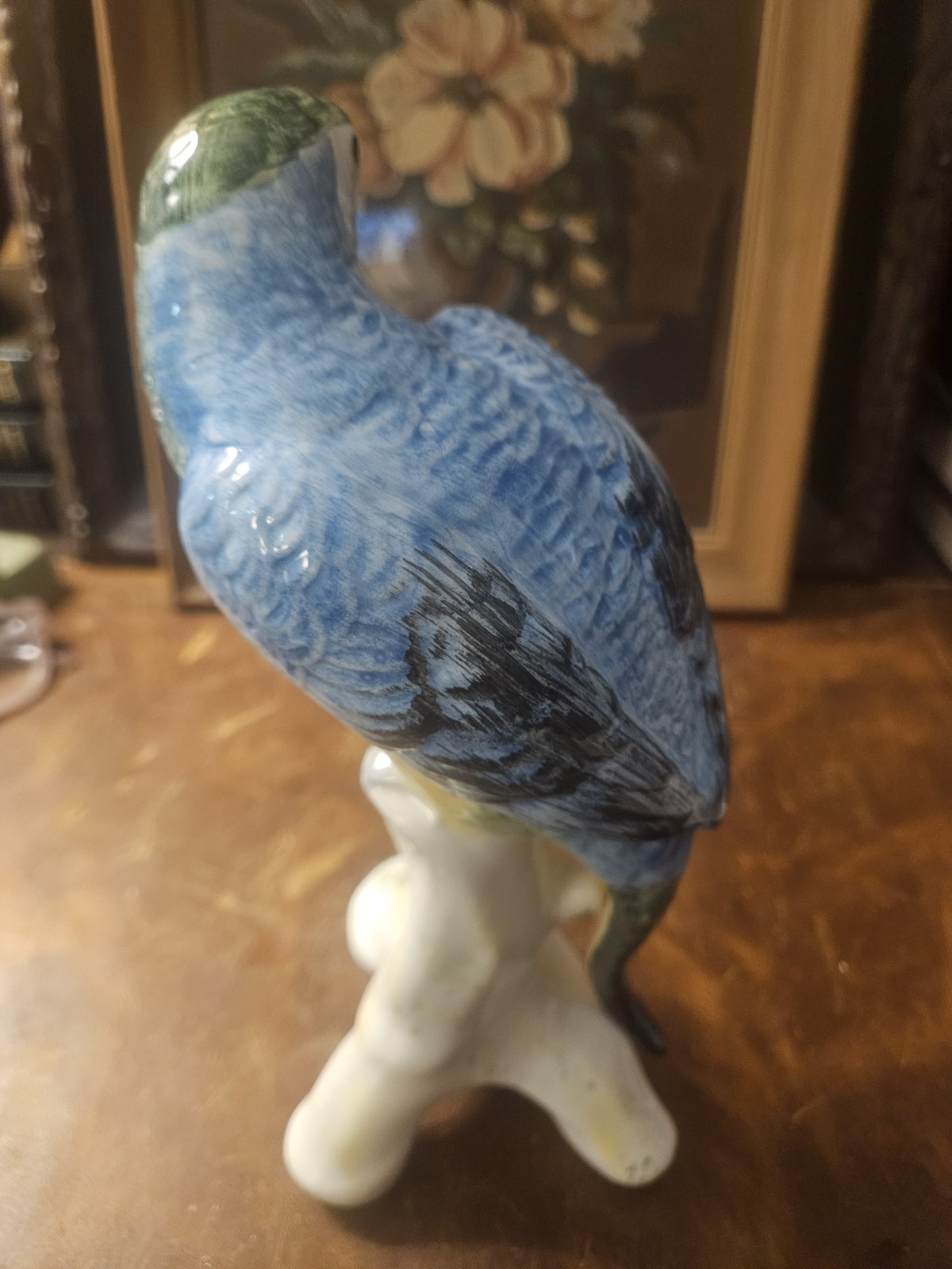 Chelsea House Parrot Figurine Italy 9 1/2″ Tall EUC 1980’s?