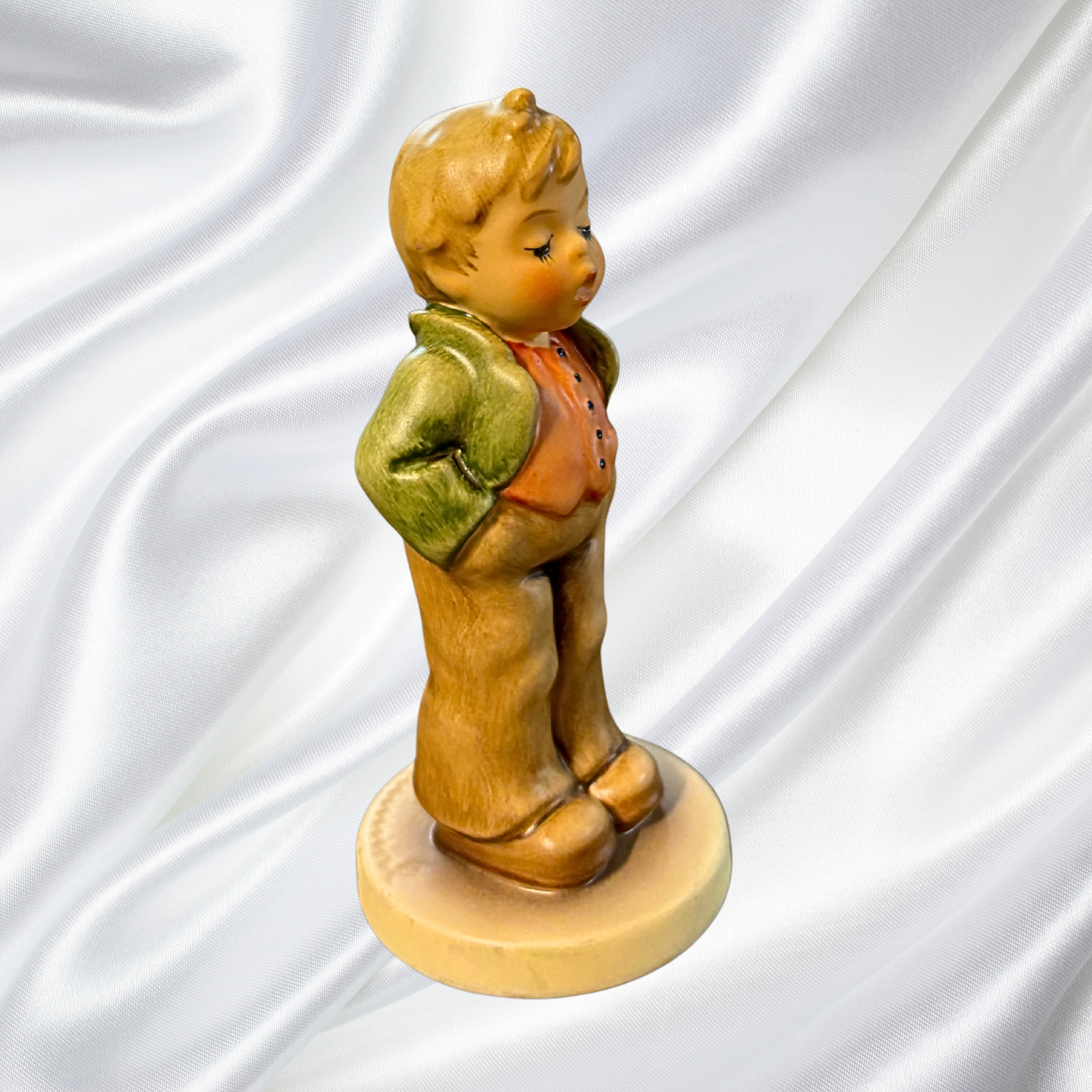 Hummel Brother Figurine #95 Vintage Goebel Boy with Hands in Pockets Porcelain S