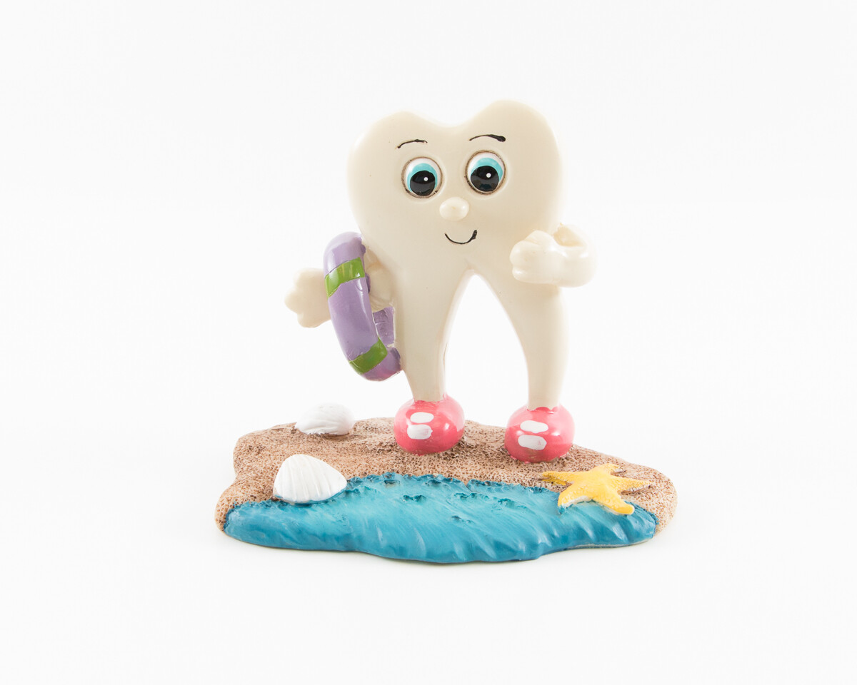 Figurine Decoration Dental Molar Tooth Beach Time Resin Collection