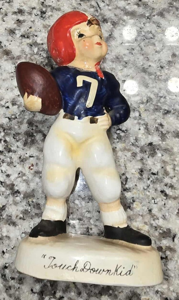 Vtg NAPCO Football Touchdown Kid Football Birthday Boy October A2715/10 *READ*