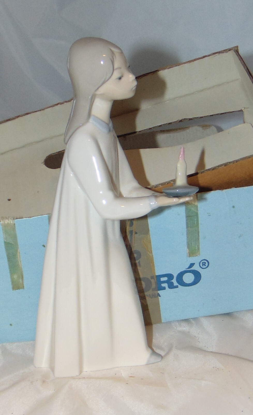 1965 LLADRO 4868 A-27M LIL GIRL w/ CANDLE RETIRED CHILDREN IN PAJAMA SERIES EX