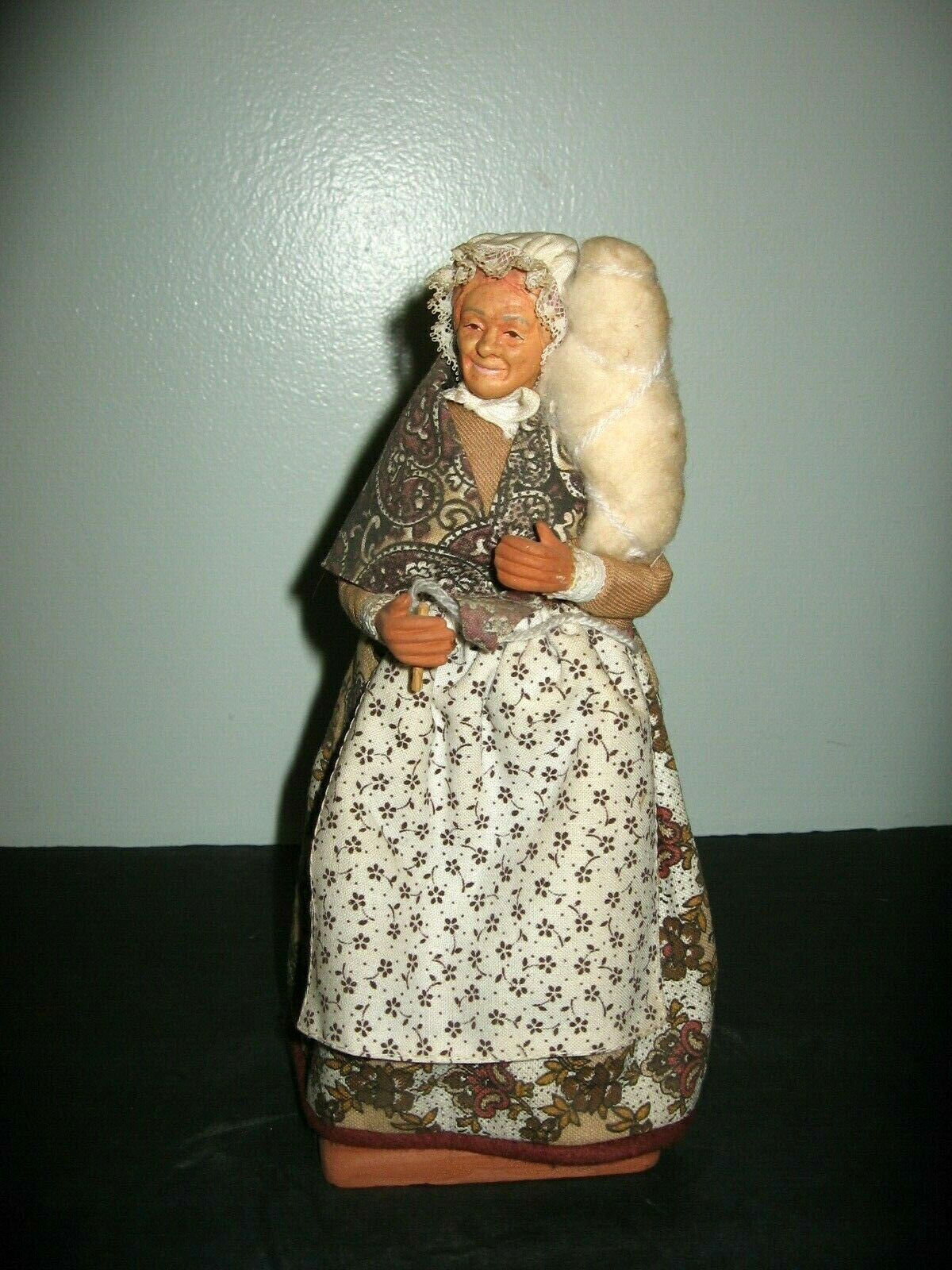Vintage French Terracotta Doll “Cutie” Claude Carbonel Santon Of Provence Signed