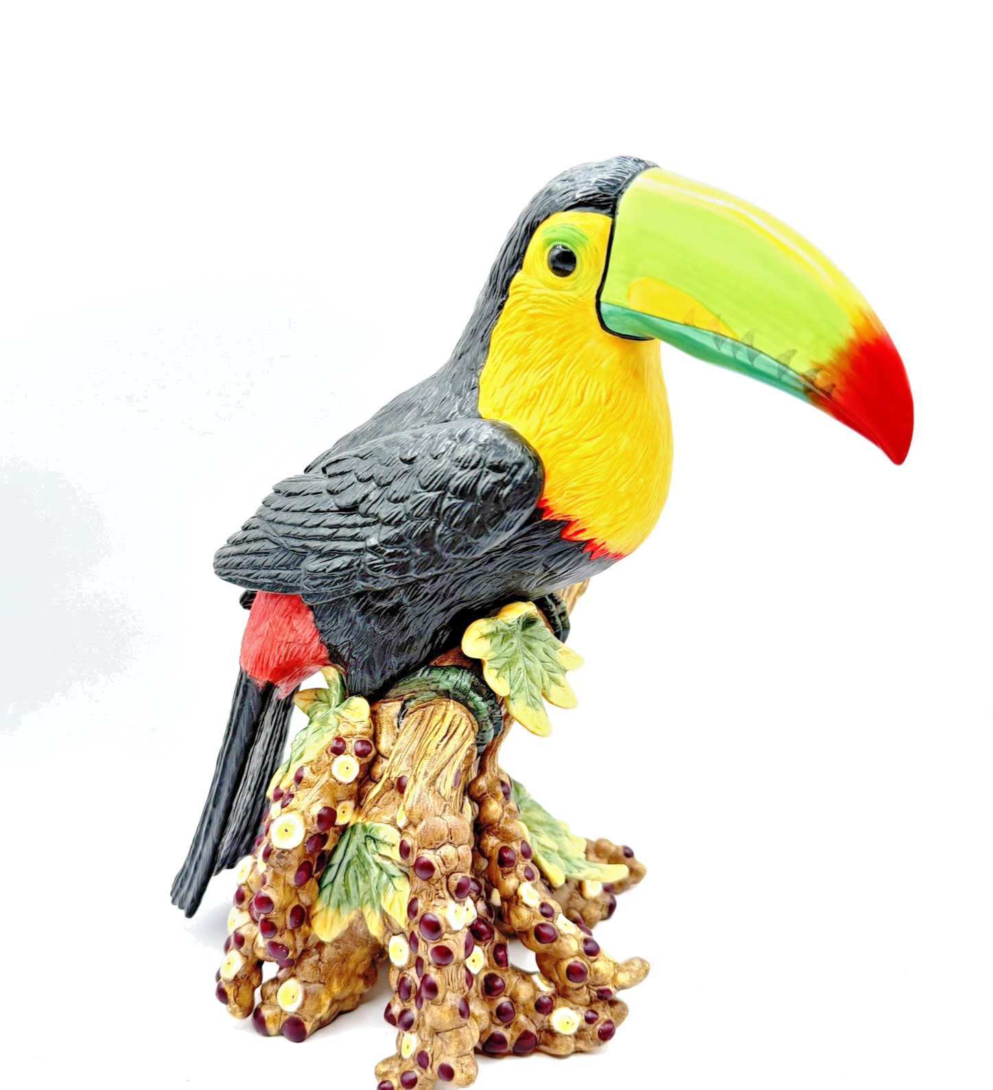 RARE Fitz and Floyd Exotic Birds 8″ Tucan Figurine