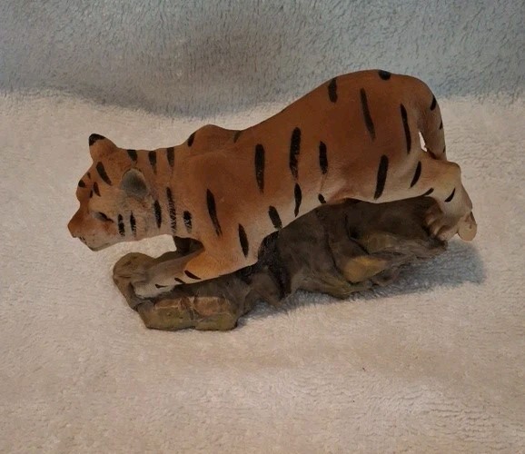 Tiger On Rocks Figurine