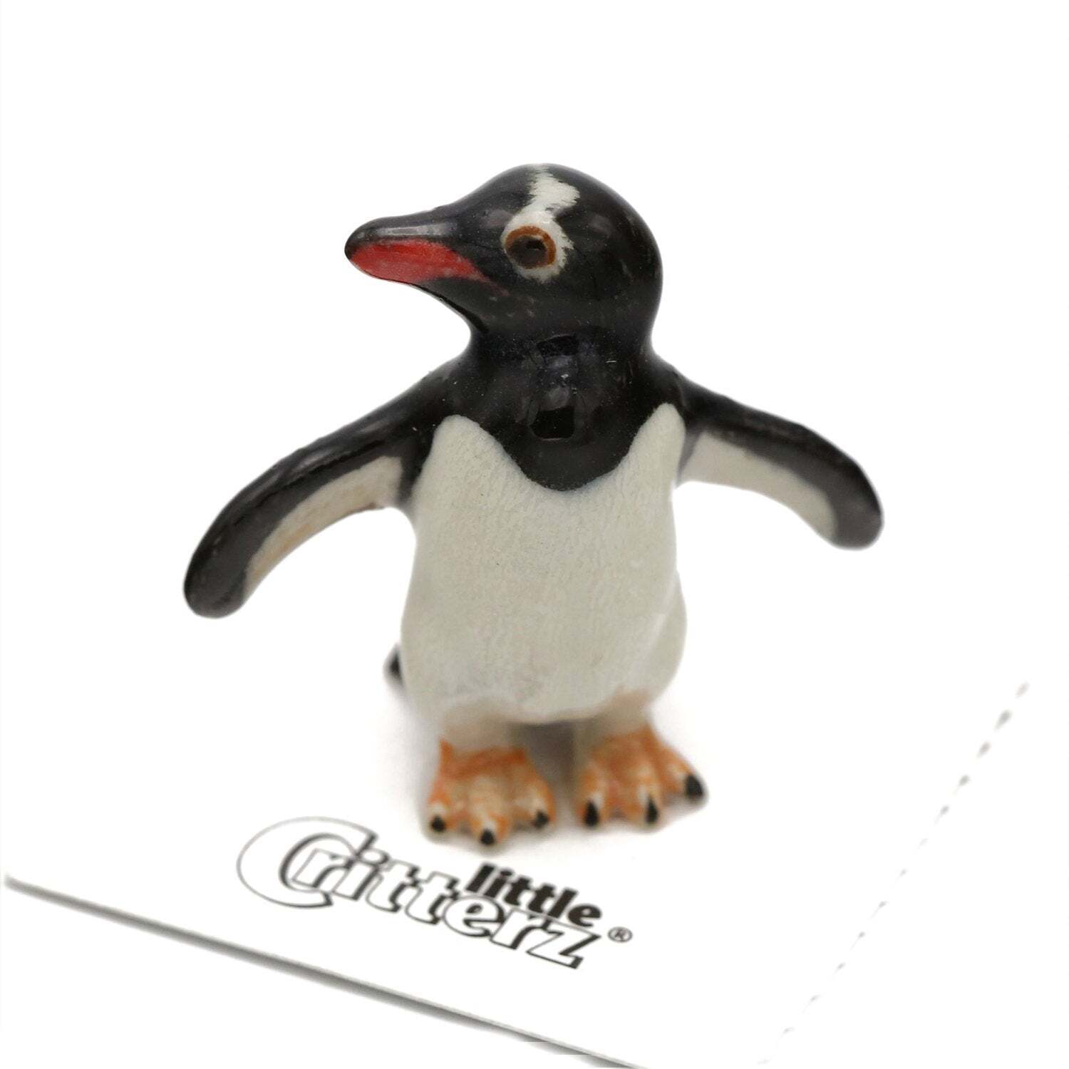 Little Critterz Penguin Gentoo Penguin “Forster” – miniature porcelain figurine