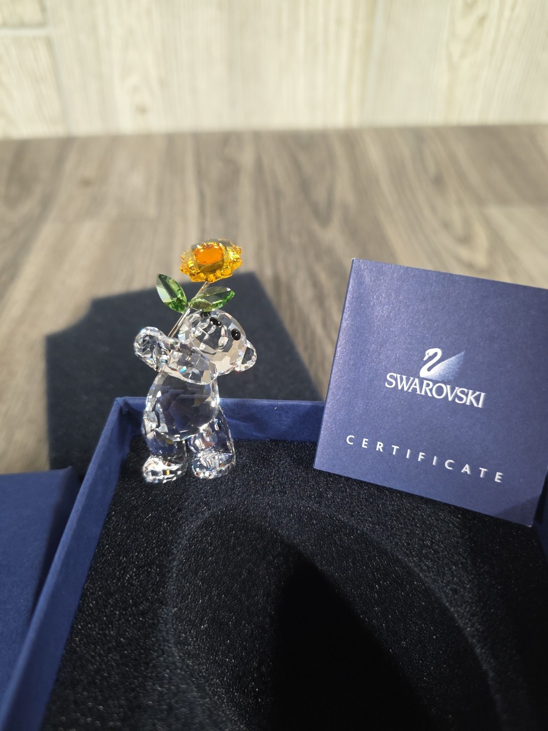 🌻 Swarovski Crystal 2006 “Especially for You” Kris Bear Figurine, Sunflower NIB