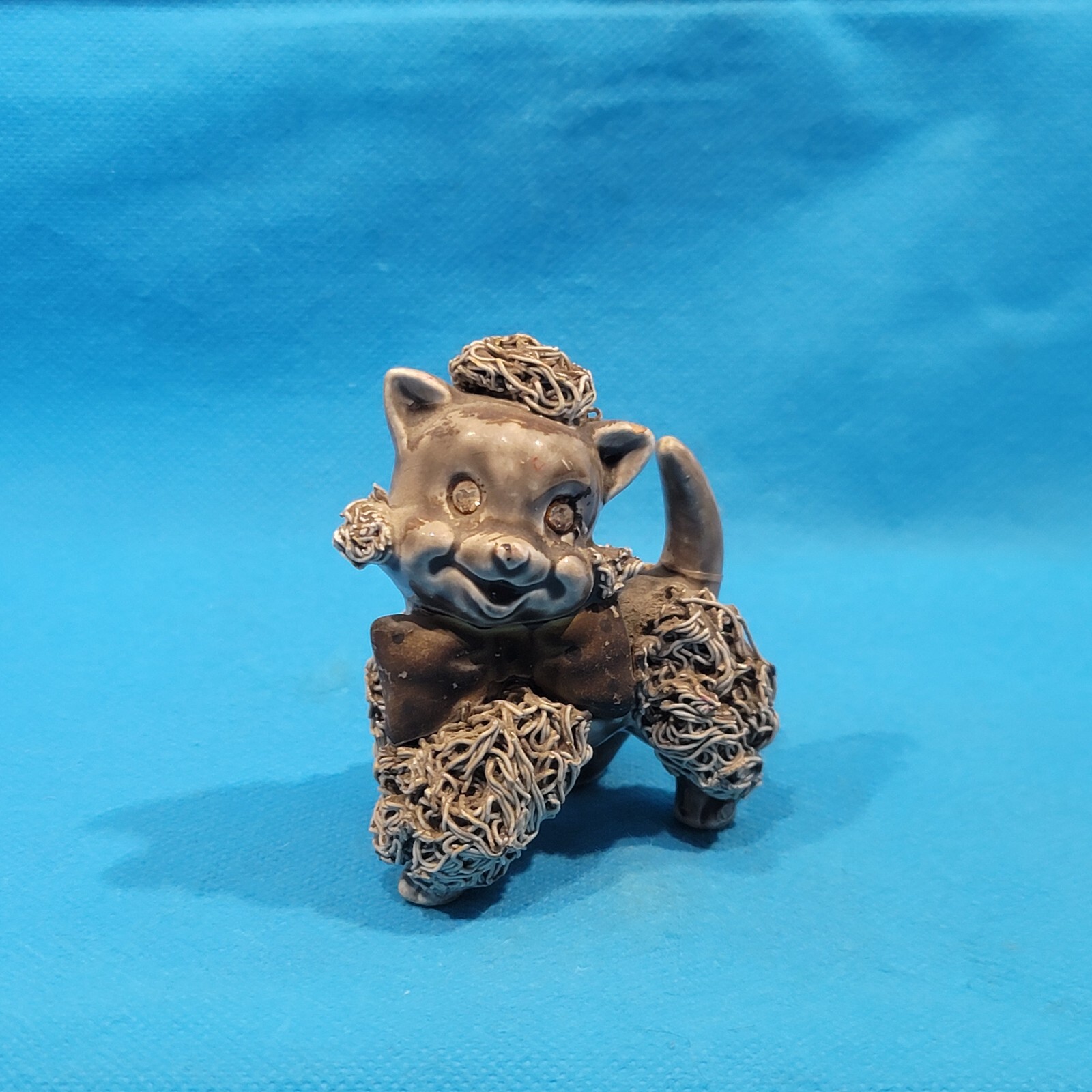 Poodle Ceramic Figure Desk shelf Decor