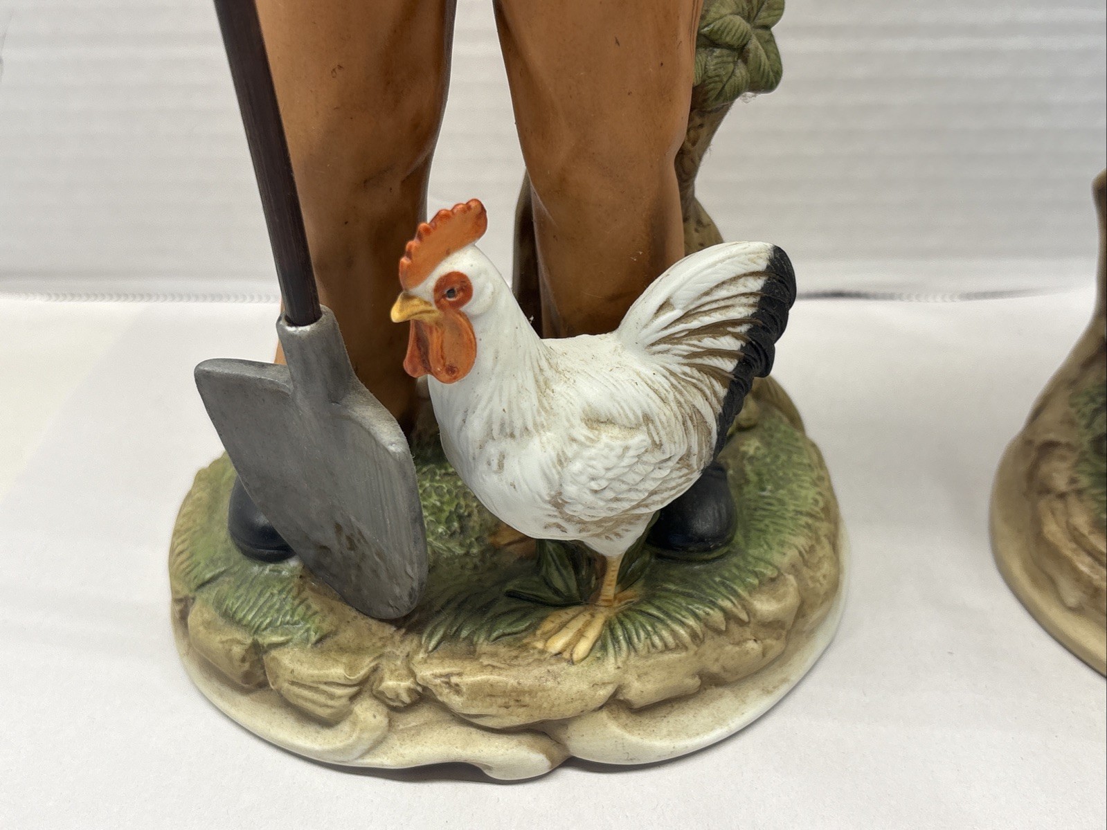 Pair Vintage Porcelain Homco 8744 Figurines Elderly Couple Large 13” Tall