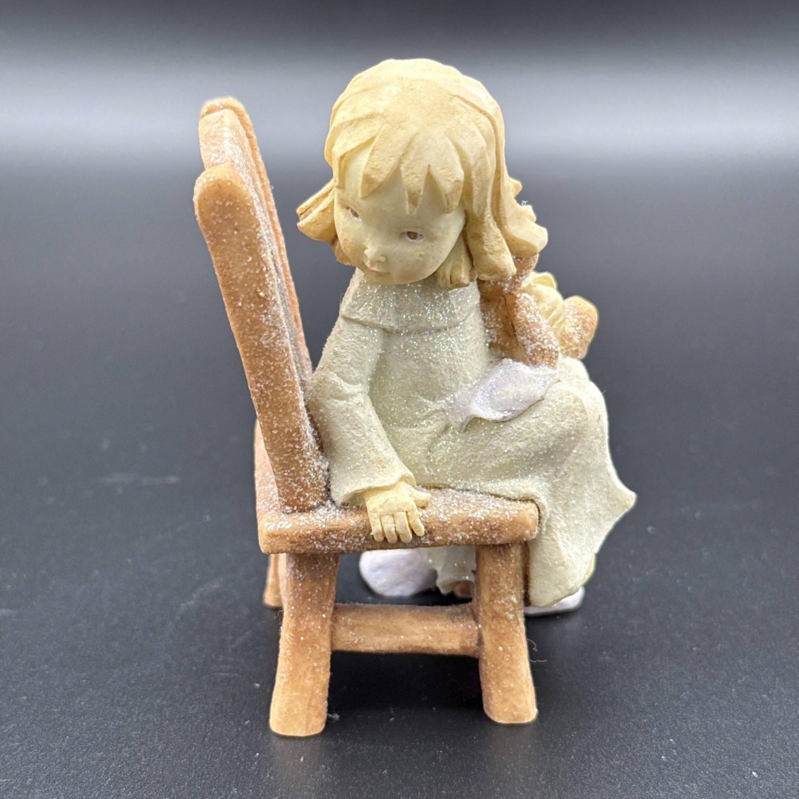 Foundations Enesco Karen Hahn Girl Chair Religious Figurine Forgive Me 112026