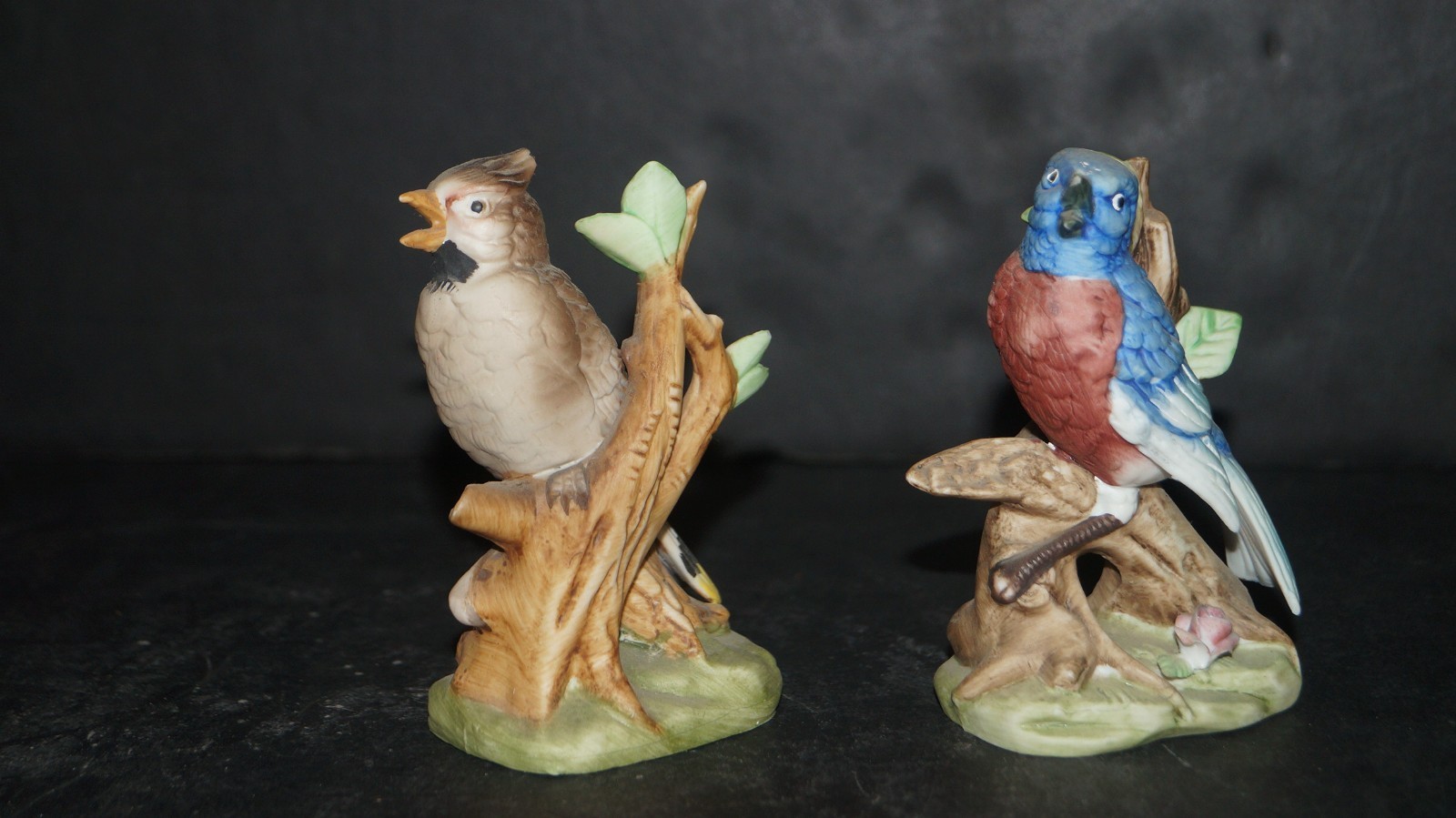 Beautiful Vintage Lot of 2 Porcelain Bird Figurines by NORLEANS – Nice