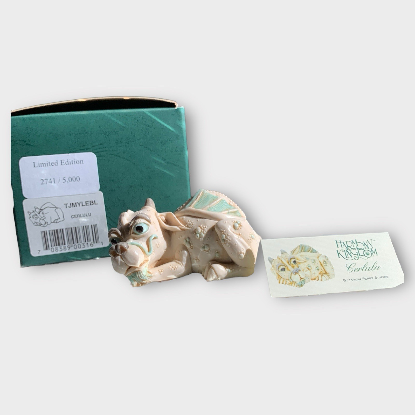 Harmony Kingdom Dragon Treasure Limited Edition Boxed COA Trinket box Cerlulu