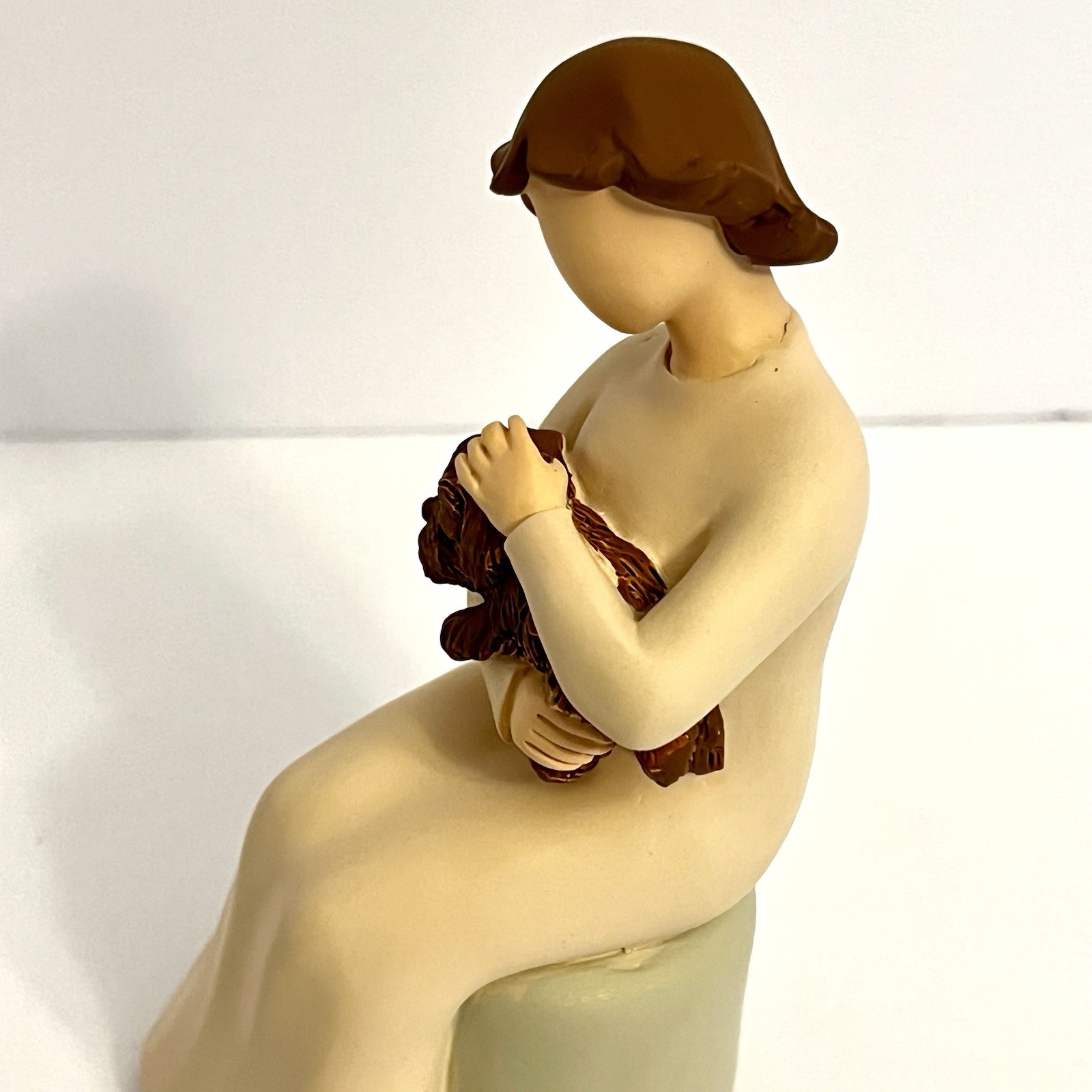 Loismery Lady With A Dog Figurine Keepsake – 5.5in Tall – Décor for dog lovers